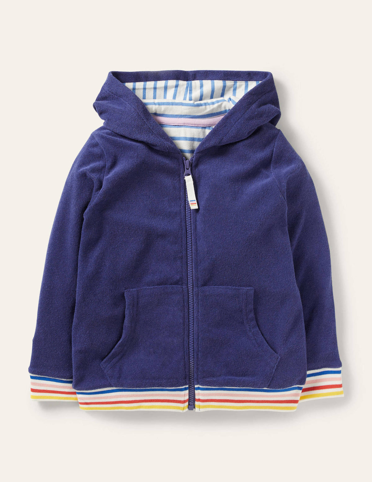 Towelling Hoodie-Starboard Blue-1