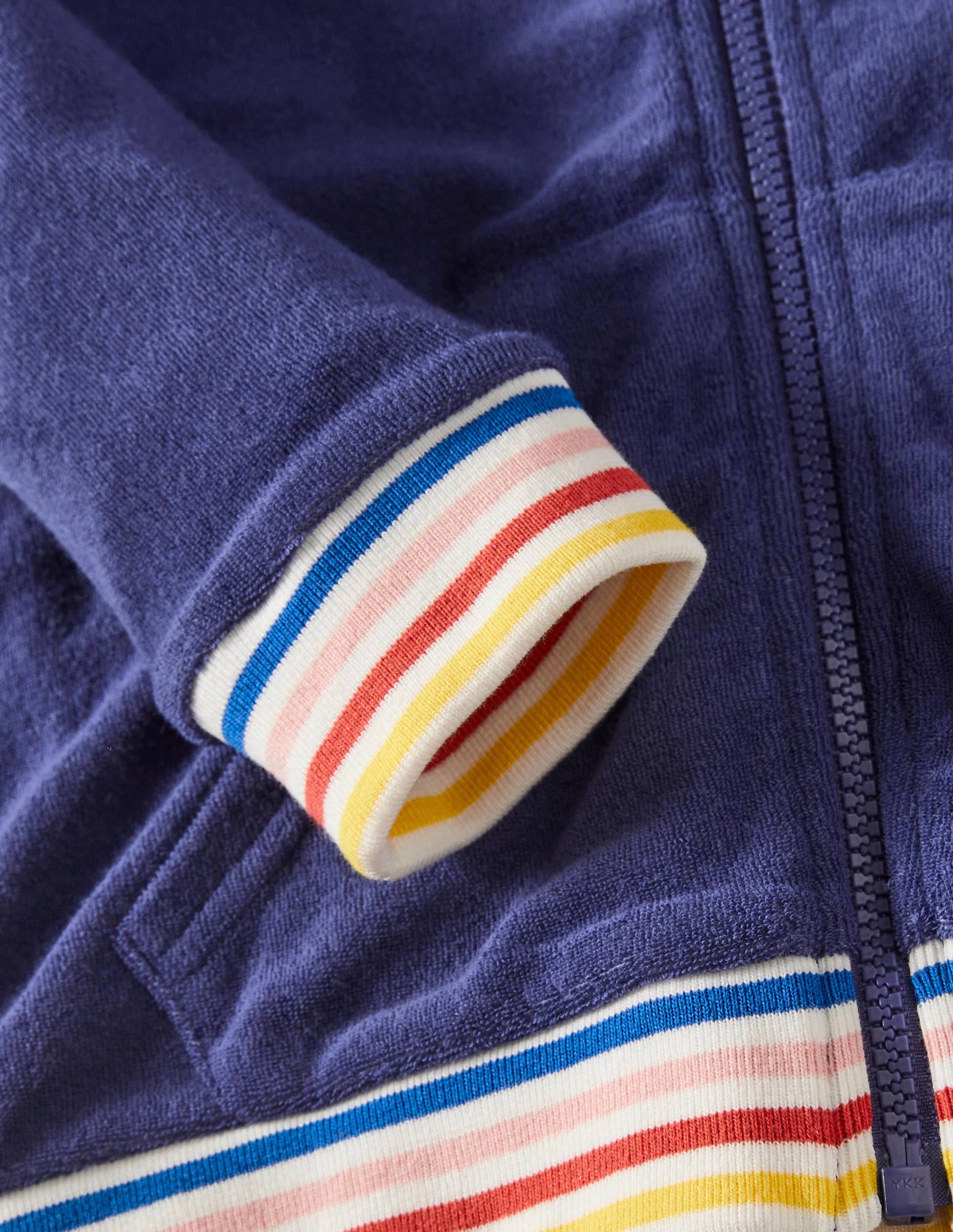Towelling Hoodie-Starboard Blue-3
