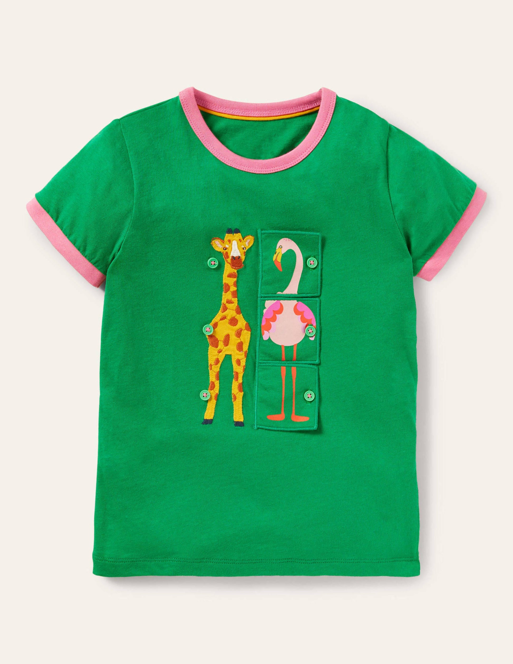Flip Book T-shirt-Green Pepper Animals-1