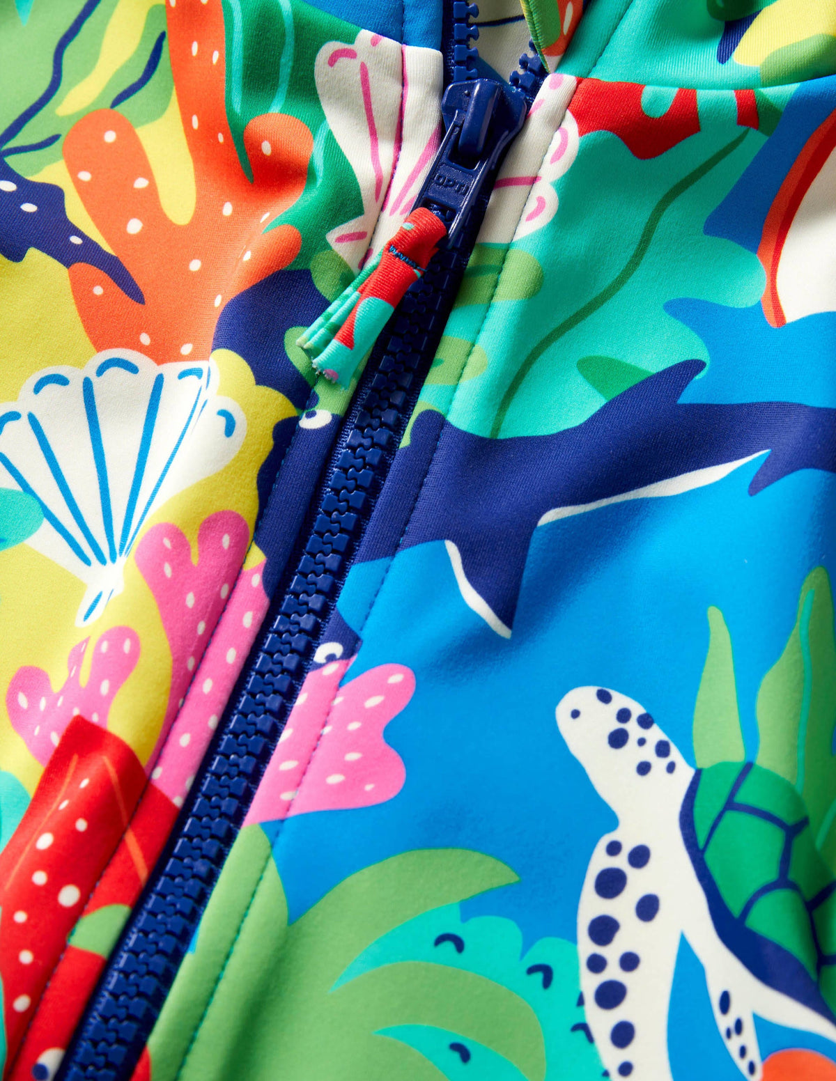 Short-sleeved Swimsuit-Multi Rainbow Reef-3