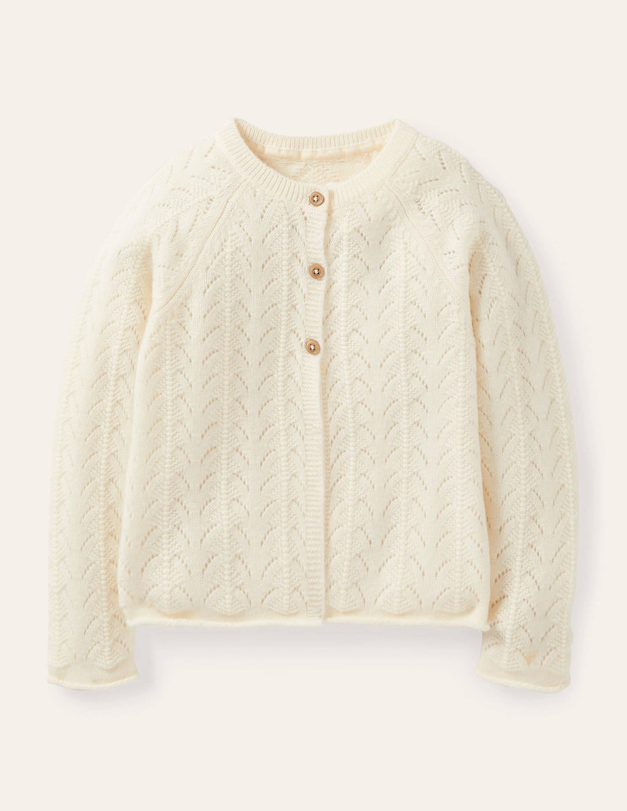 Cashmere Cardigan-Ecru Mélange - Image 1