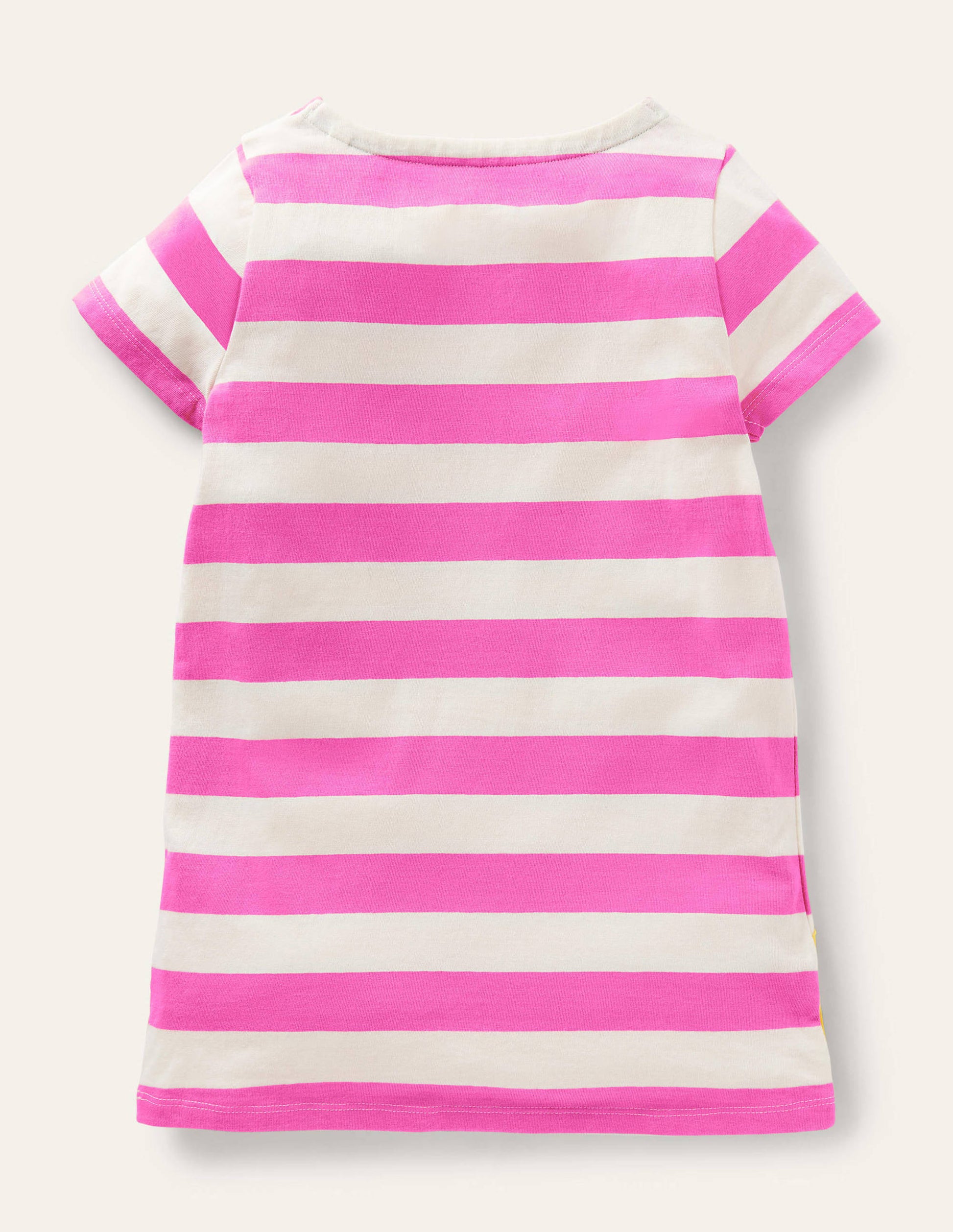 Short Sleeve Appliqué Tunic-Tickled Pink / Ivory Cheetah-2