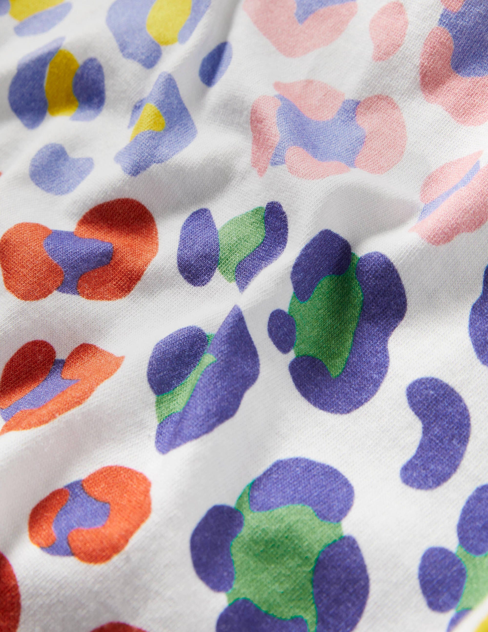 Tie-front T-shirt-Multi Medium Leopard Print - Image 3