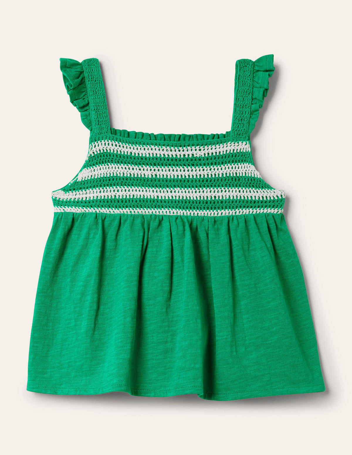 Crochet Vest-Green pepper-1
