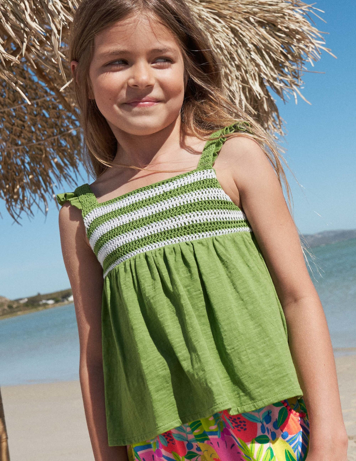 Crochet Vest-Green pepper - Image 4