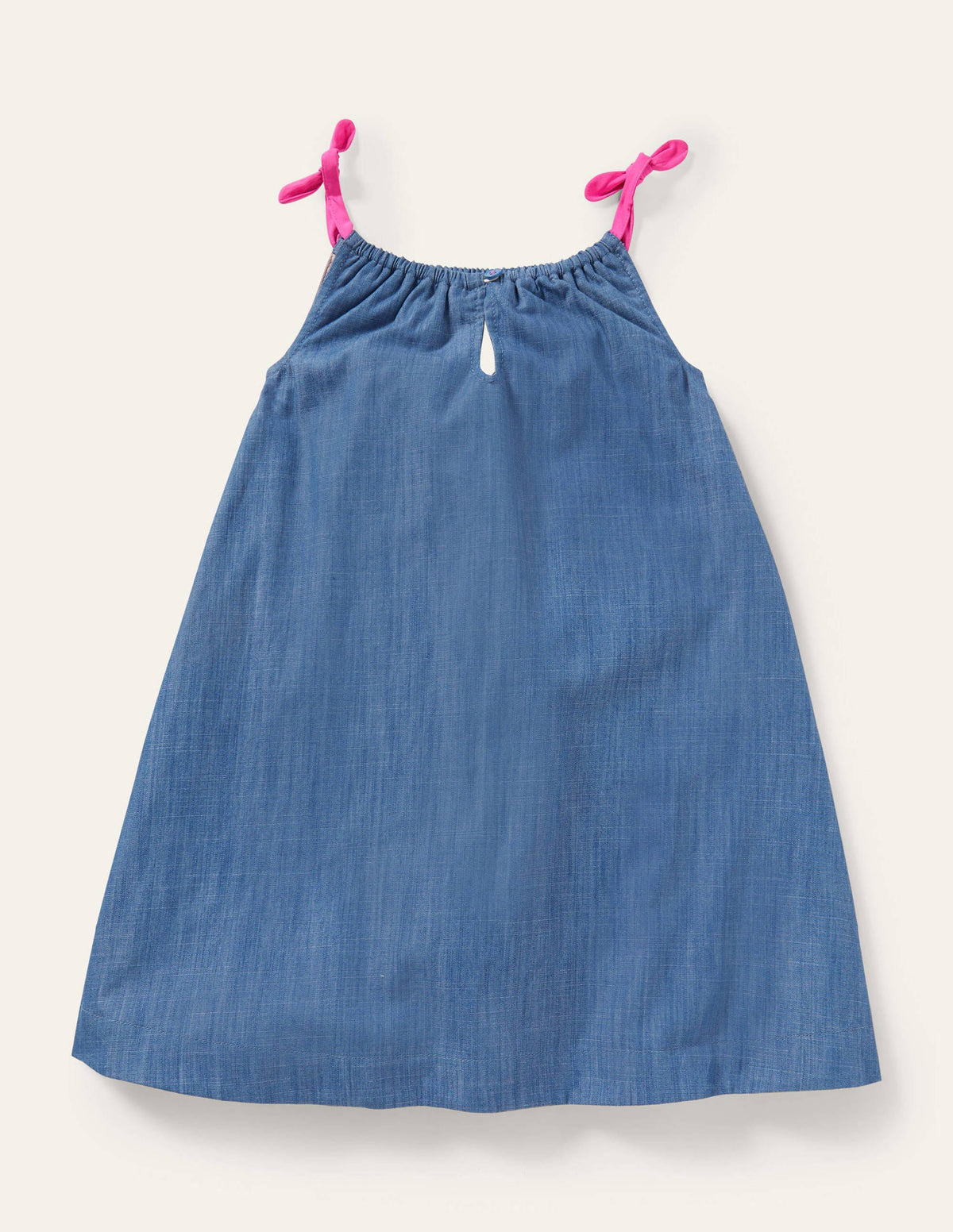 Chambray Giraffe Dress-Chambray Giraffes - Image 2