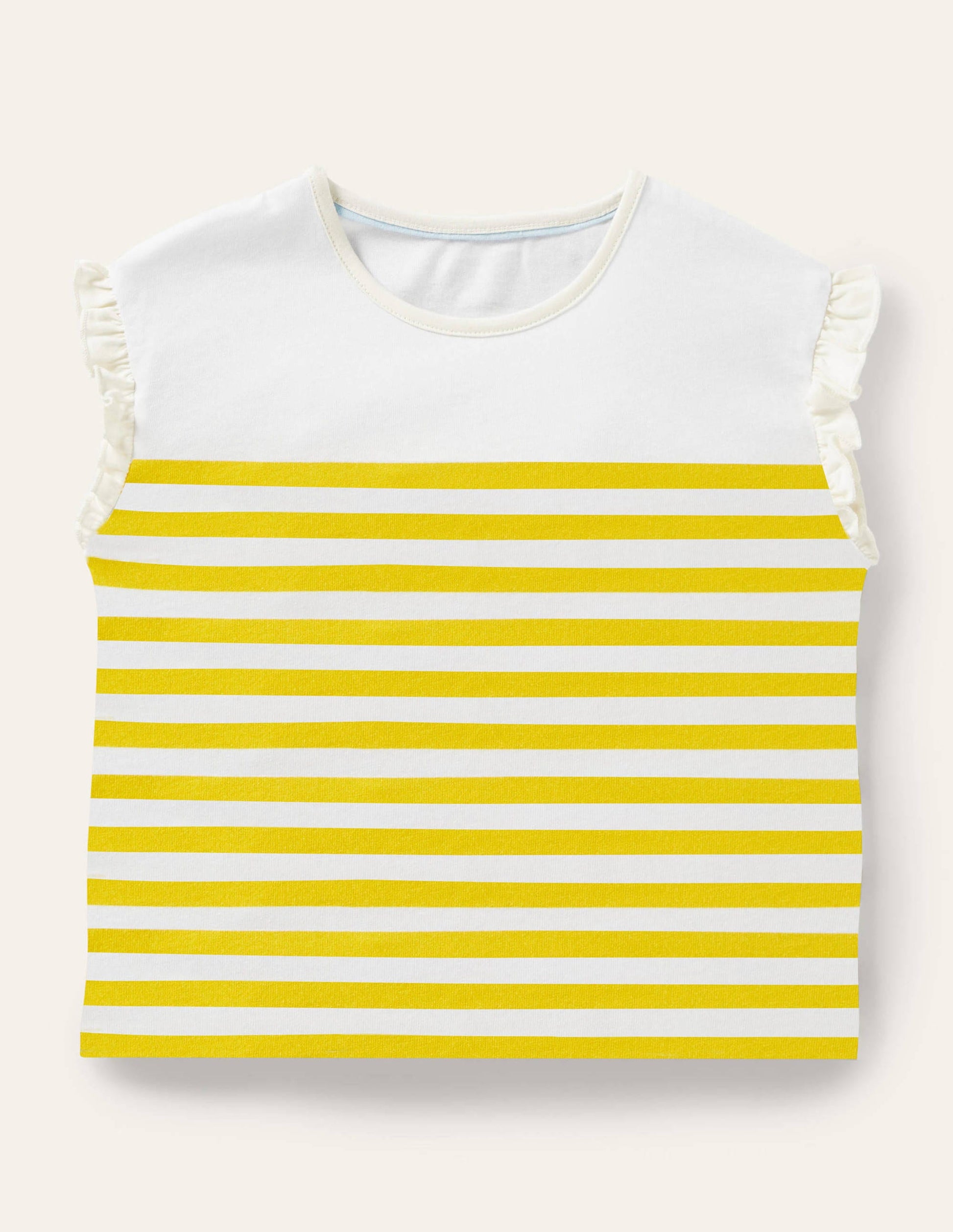 Faye Jersey Top-Daffodil Yellow/ Ivory-1
