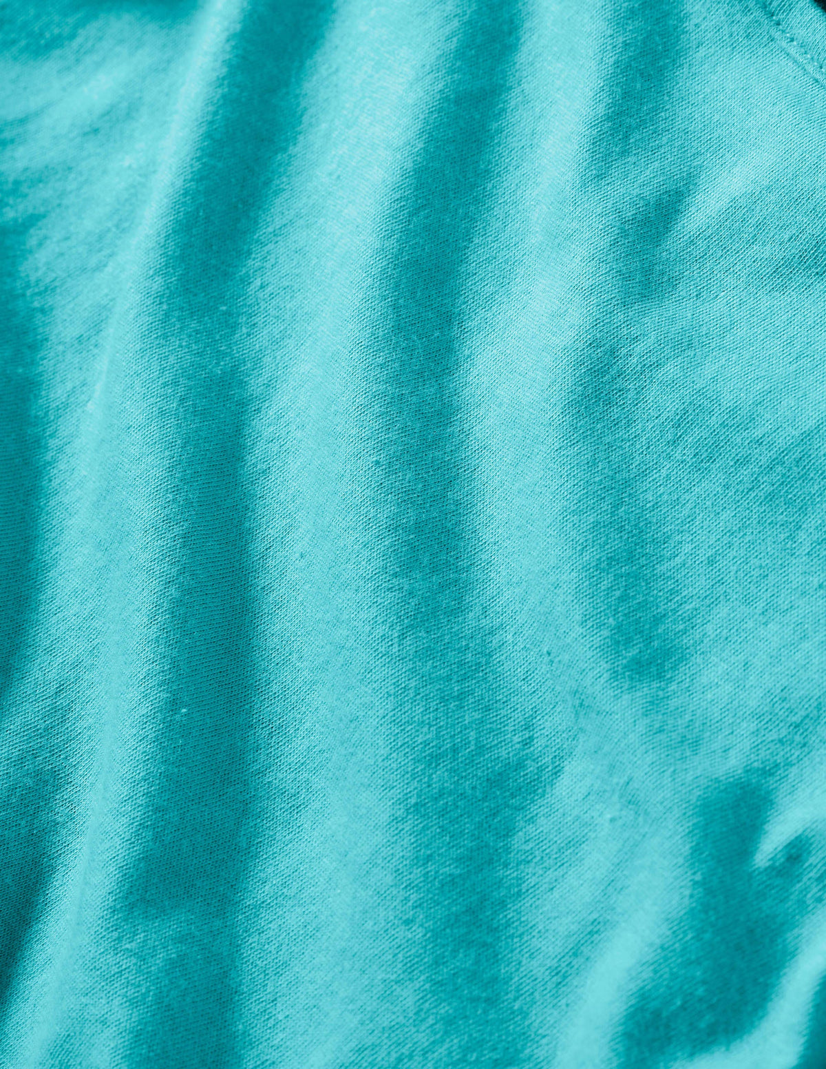 Faye Jersey Top-Turquoise - Image 3