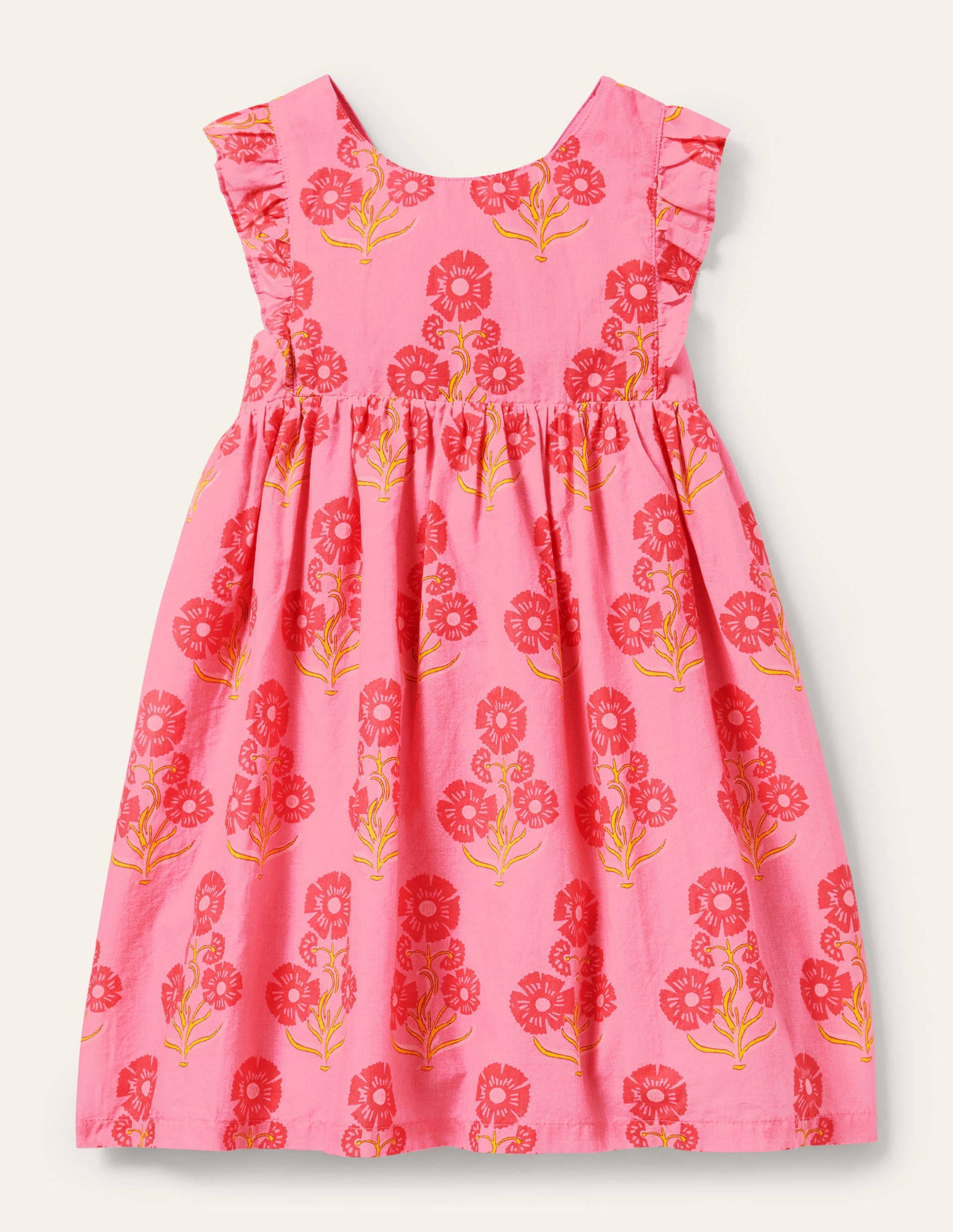 Bow Back Dress-Molly Mahon Floral-1