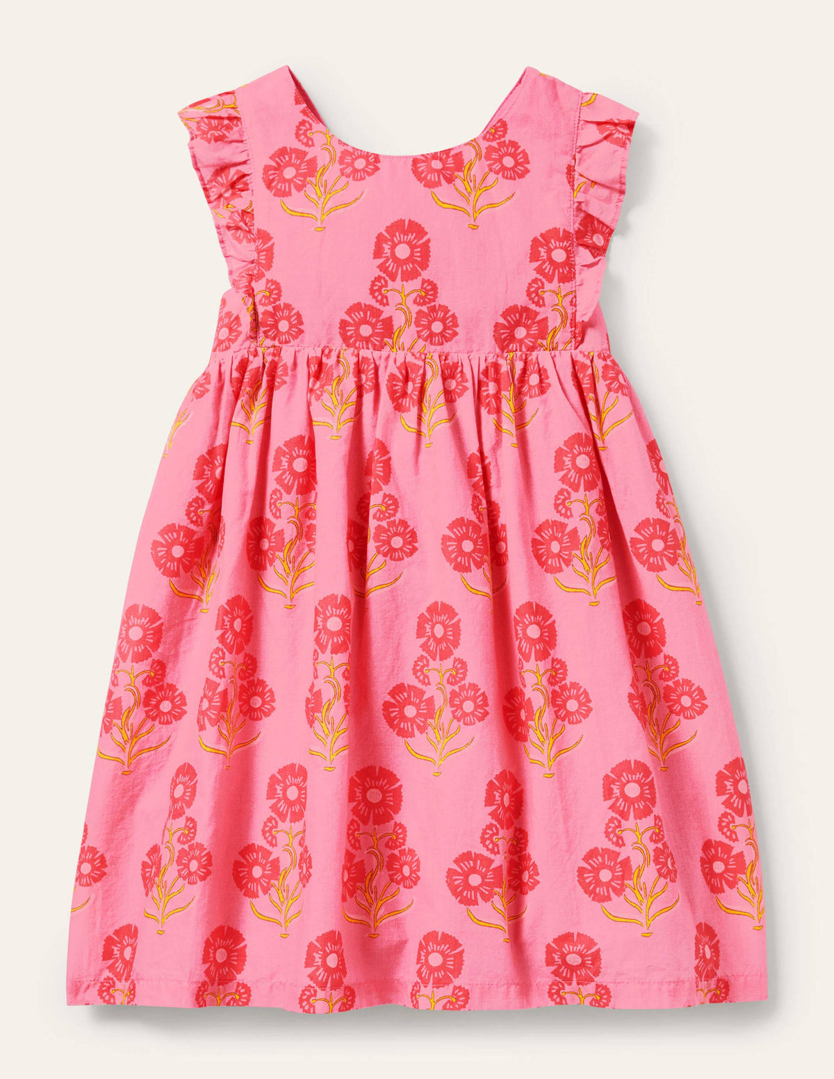 Bow Back Dress-Molly Mahon Floral - Image 1