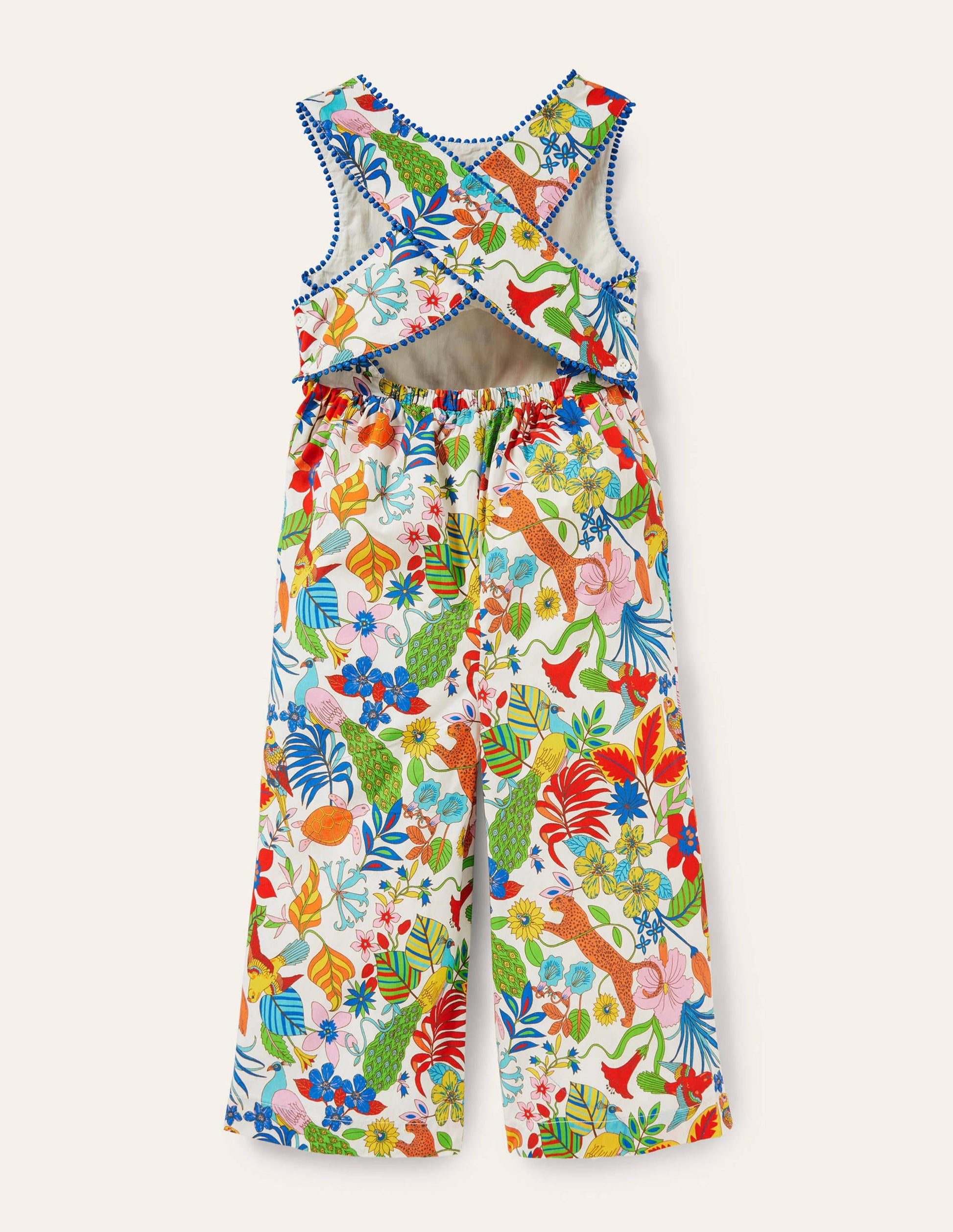 Cross-back Jumpsuit-Mini Me Multi Jungle-2