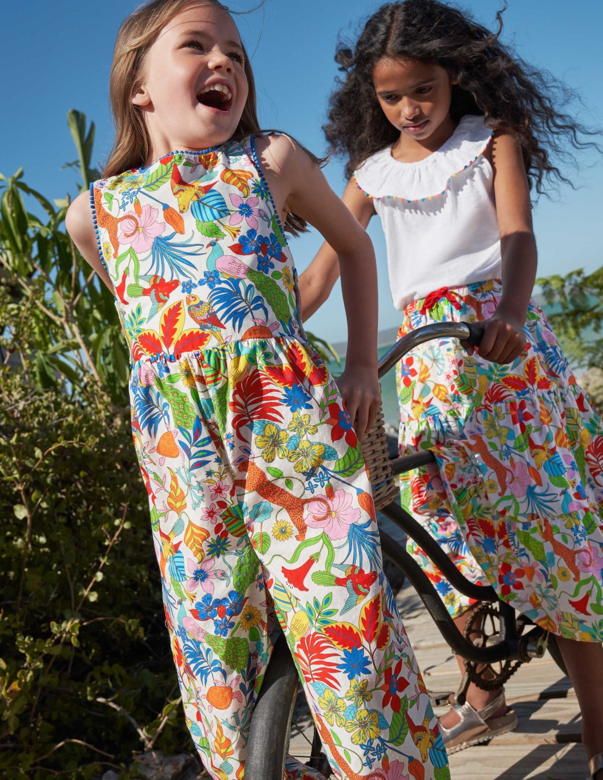 Cross-back Jumpsuit-Mini Me Multi Jungle-5