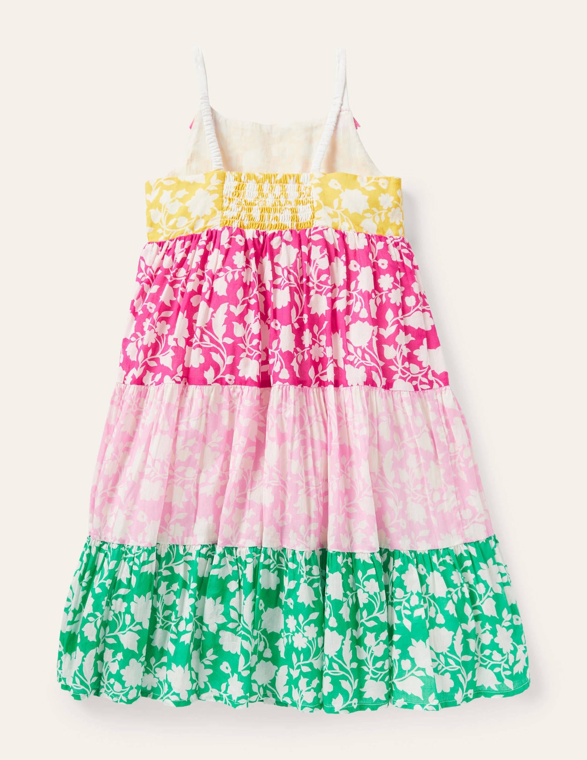 Tiered Printed Sun Dress-Multi Hotchpotch - Image 2