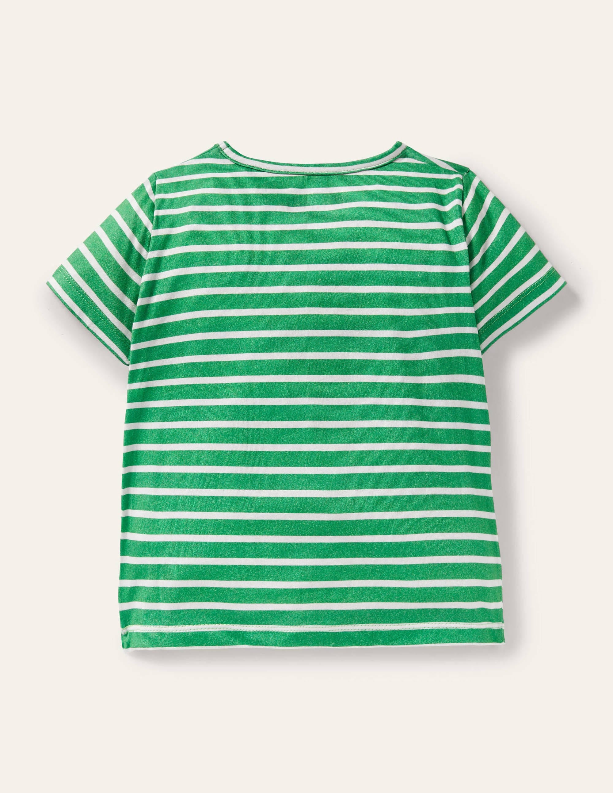 Lift-the-flap T-shirt-Tropical Green/ Ivory Giraffe - Image 2