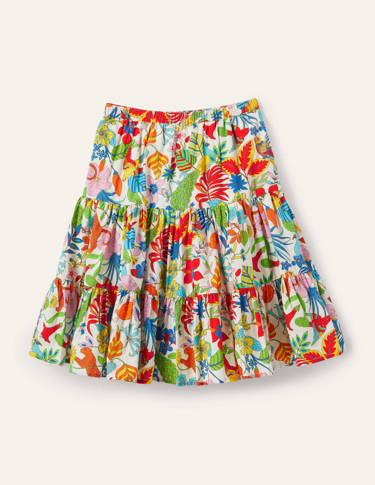 Midi Skirt-Multi Exotic Jungle - Image 2