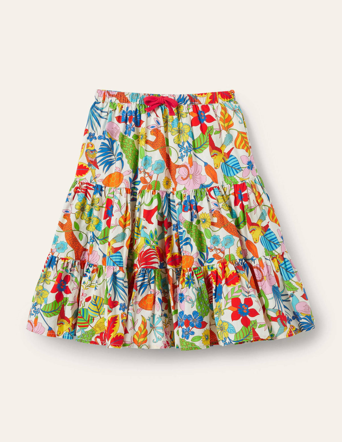 Midi Skirt-Multi Exotic Jungle - Image 1
