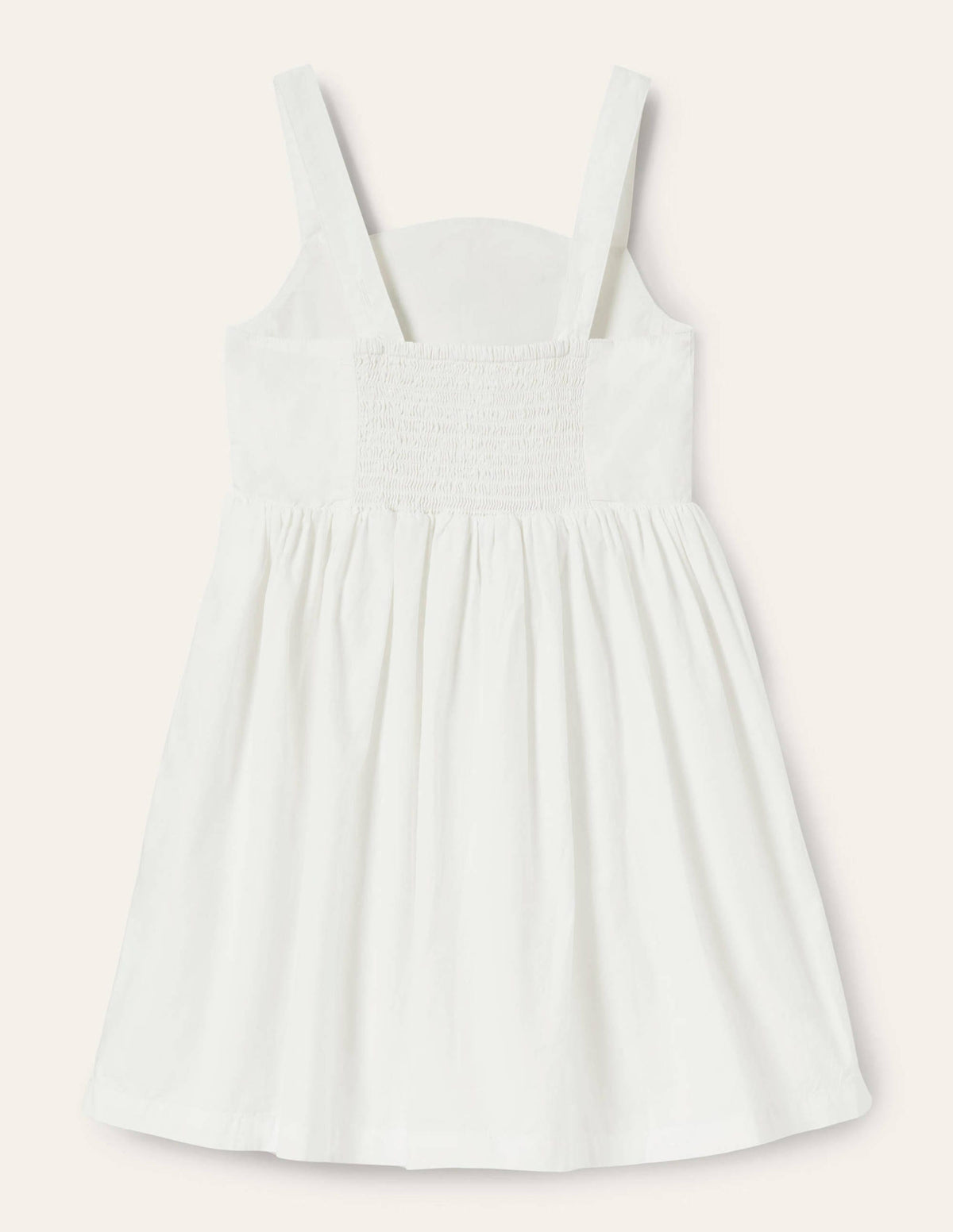 Peacock Appliqué Dress-Ivory-2