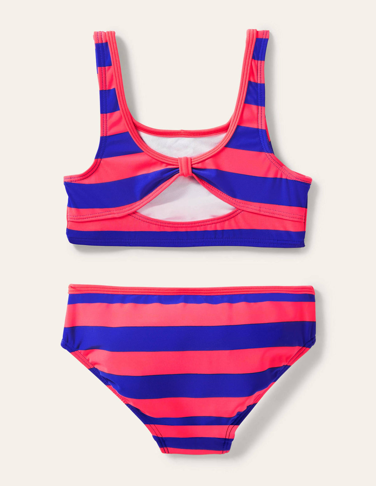 Twist Back Bikini-Coral Reef, Bluebell Stripe - Image 2
