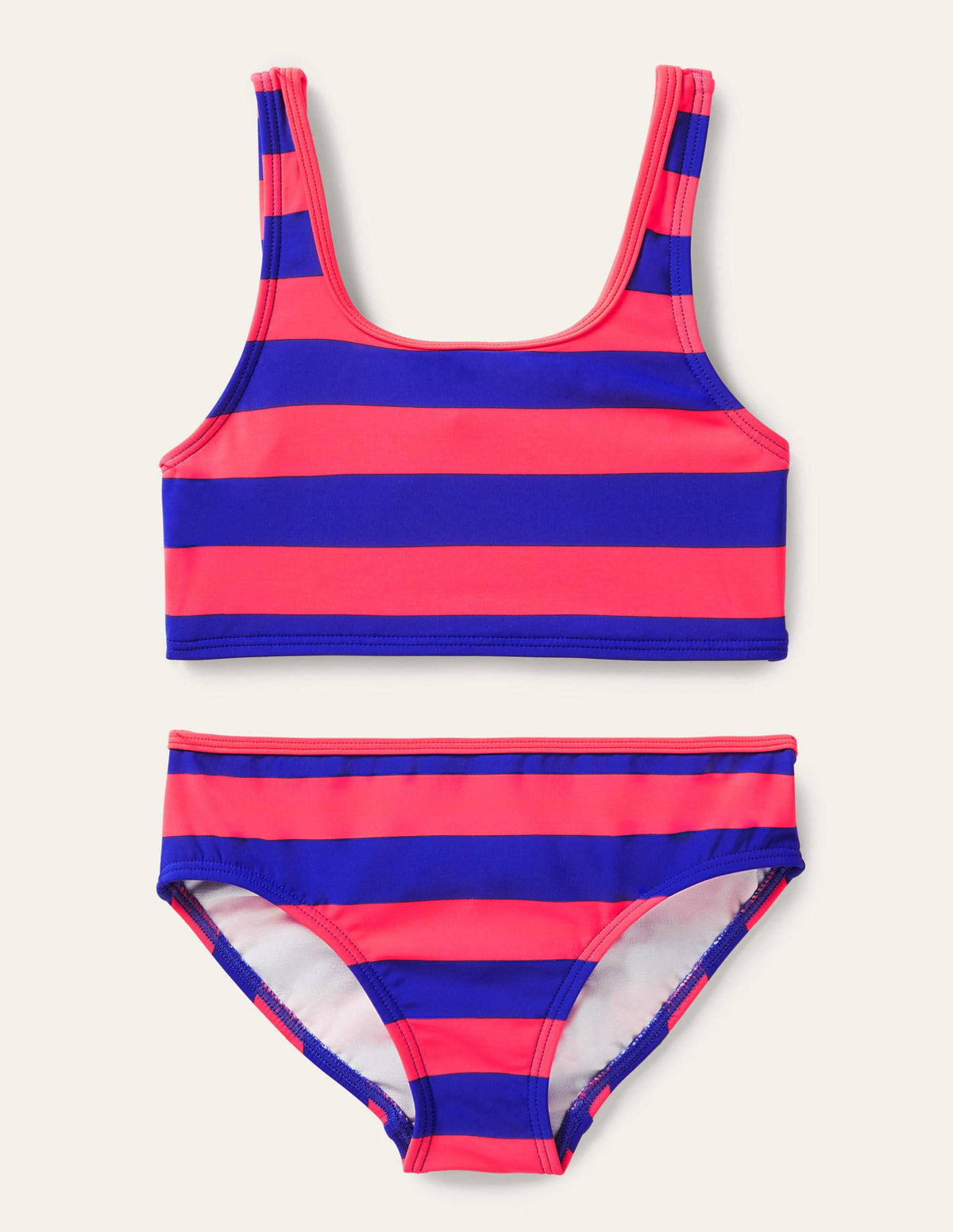 Twist Back Bikini-Coral Reef, Bluebell Stripe - Image 1