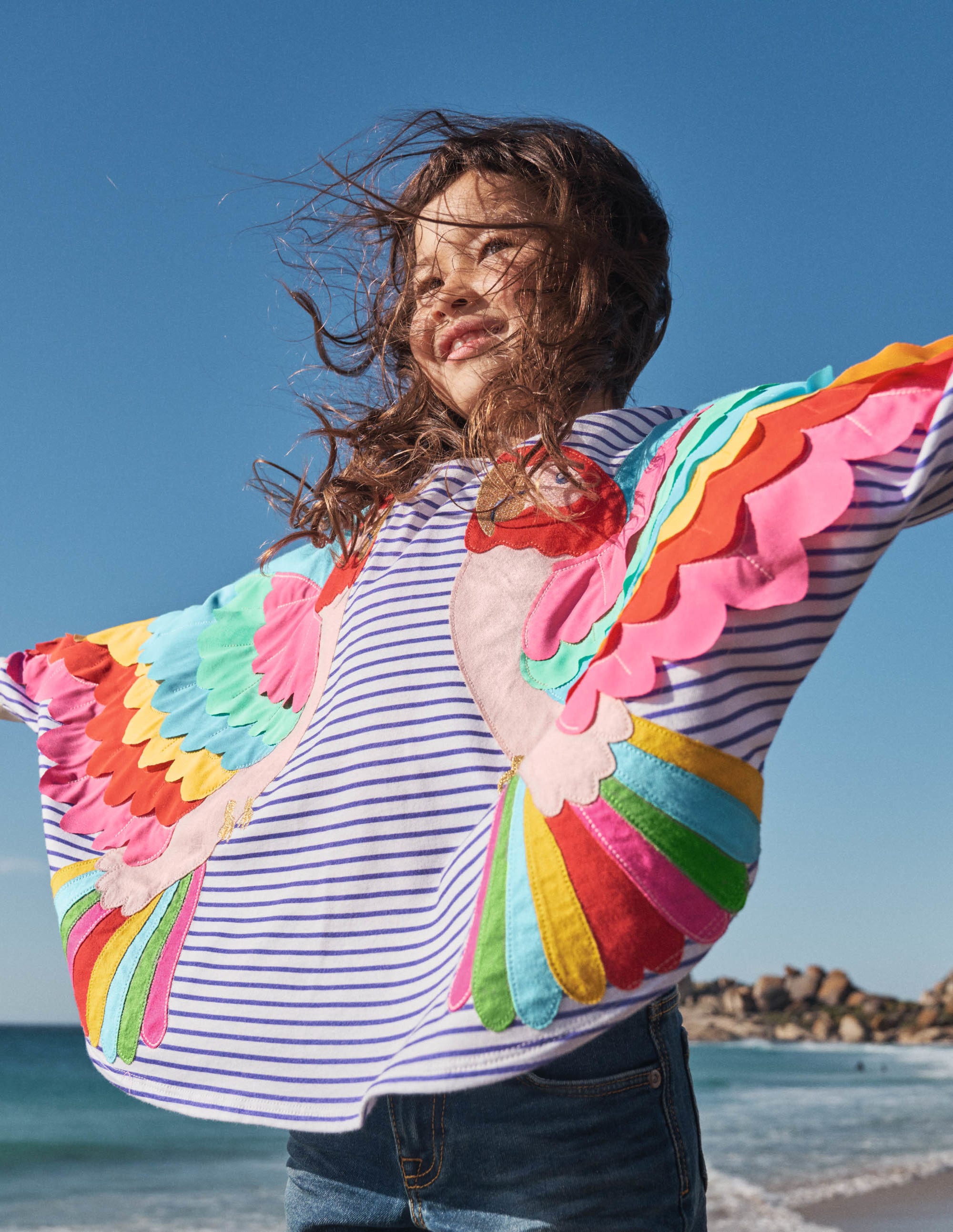 Appliqué Sweatshirt-Ivory / Starboard Parrot - Image 4