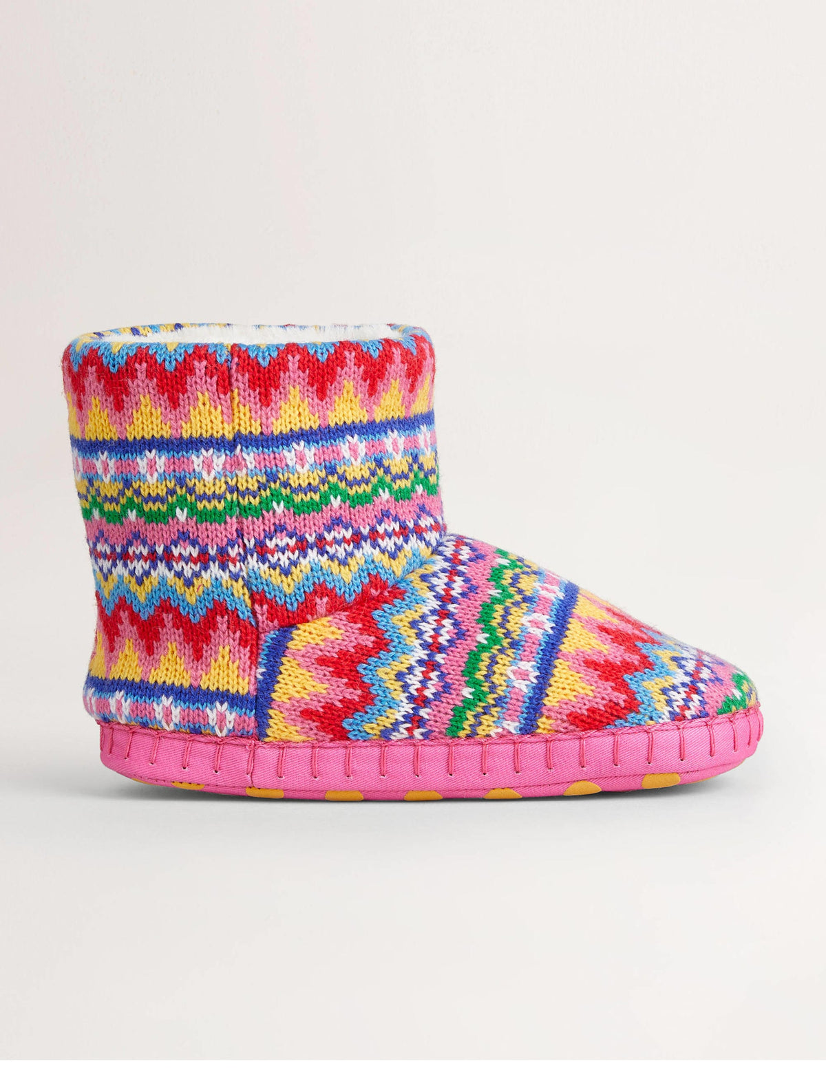 Slipper Boots-Dusty Blue Fair Isle-1