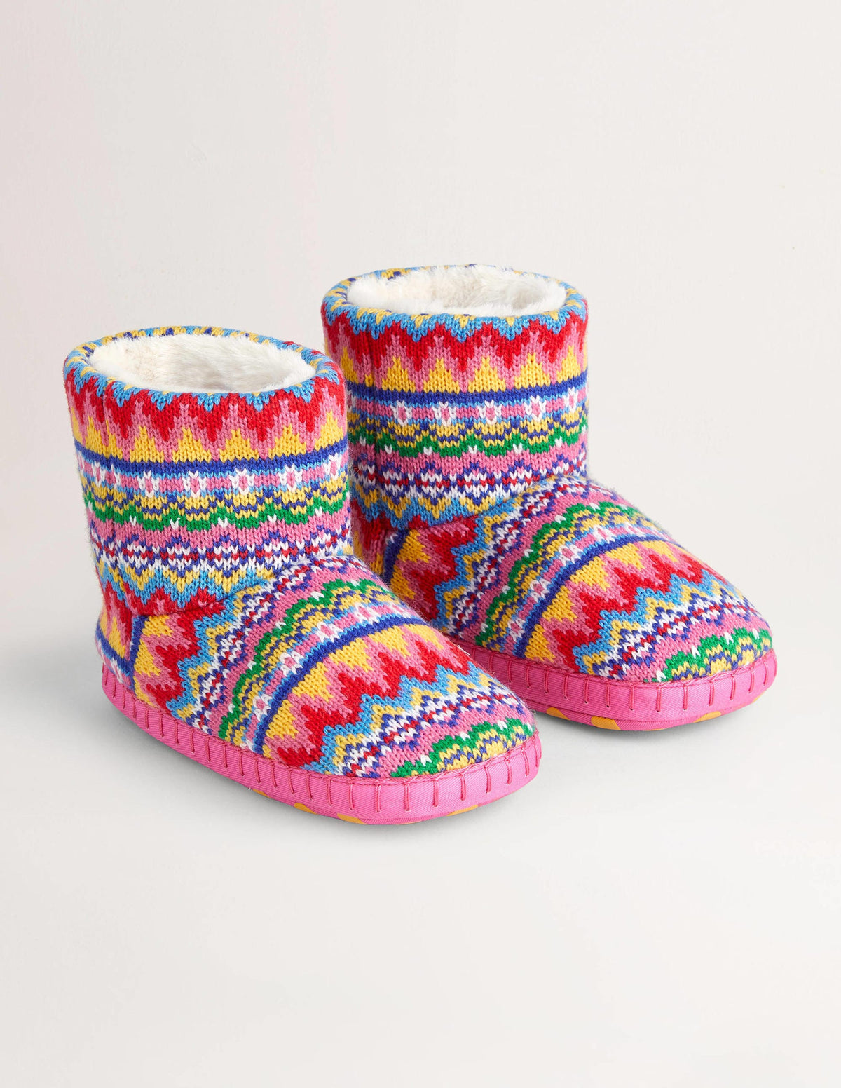 Slipper Boots-Dusty Blue Fair Isle - Image 2