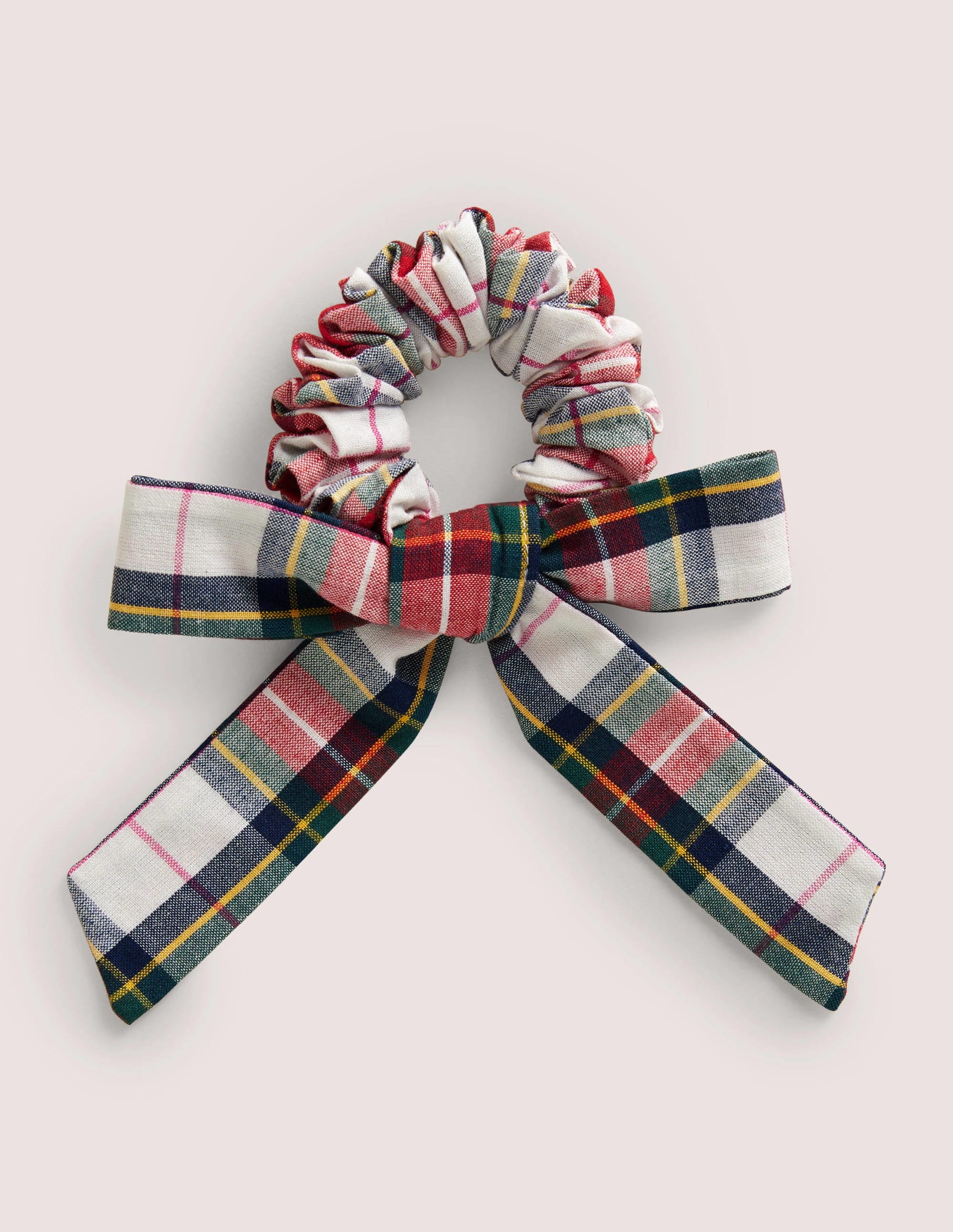 Bow Scrunchie-Multi Check - Image 1