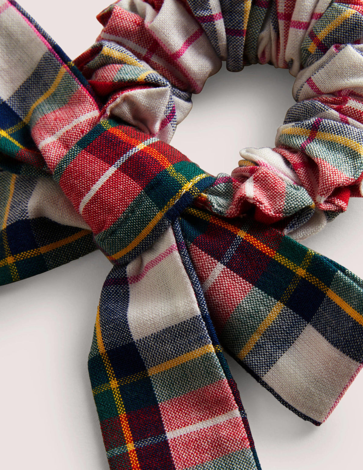 Bow Scrunchie-Multi Check - Image 3