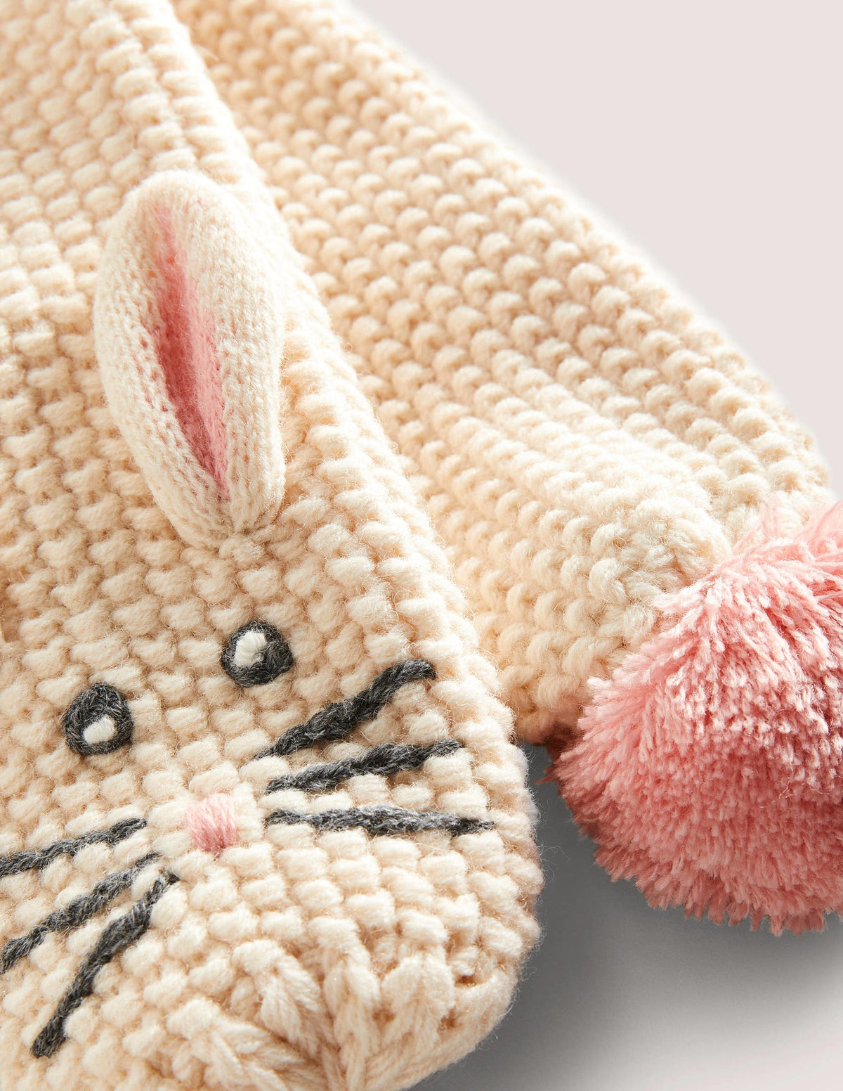 Novelty Scarf-Ivory Bunny - Image 2