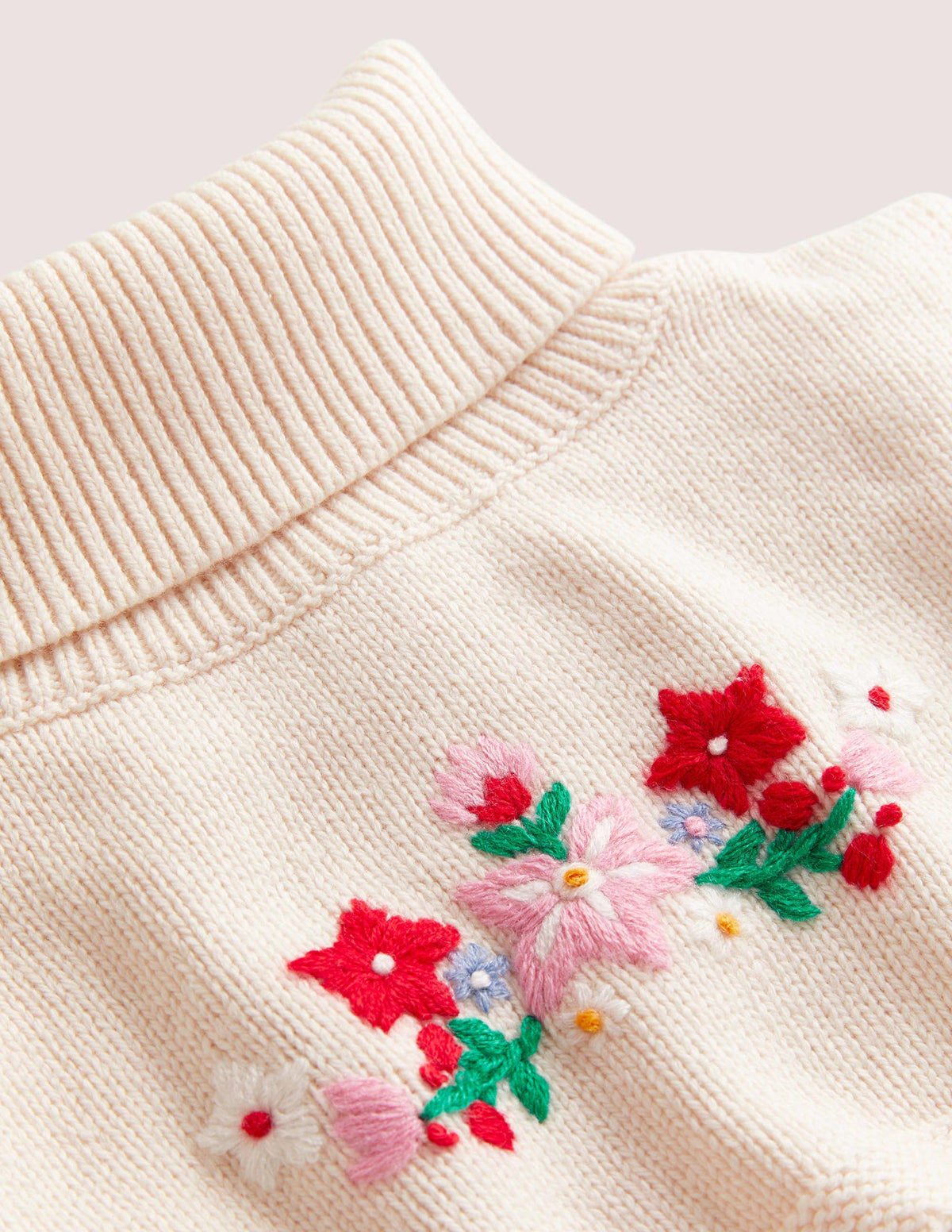 Knitted Neck Warmer-Ecru Marl-3