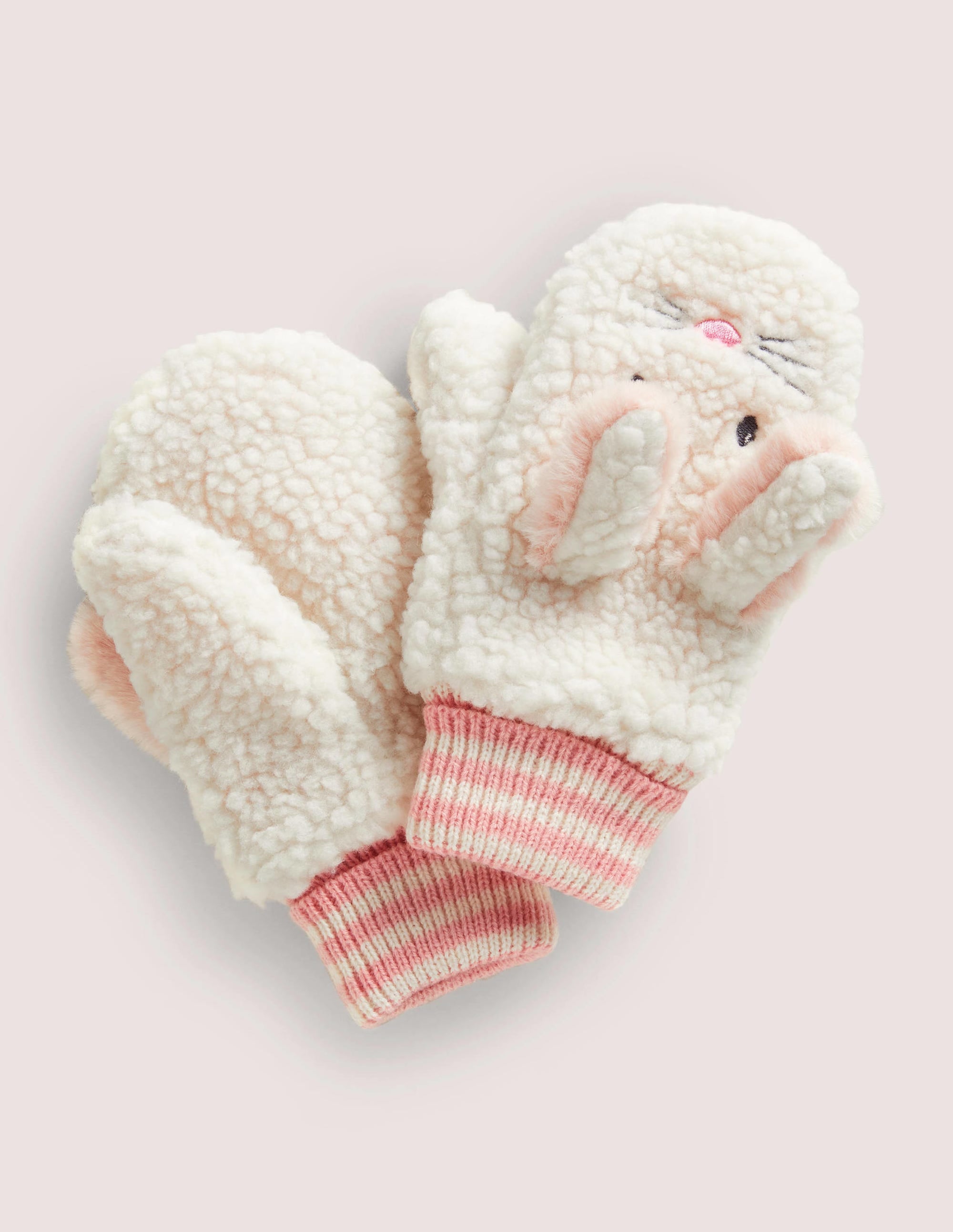 Novelty Mittens-Ivory Bunny - Image 1