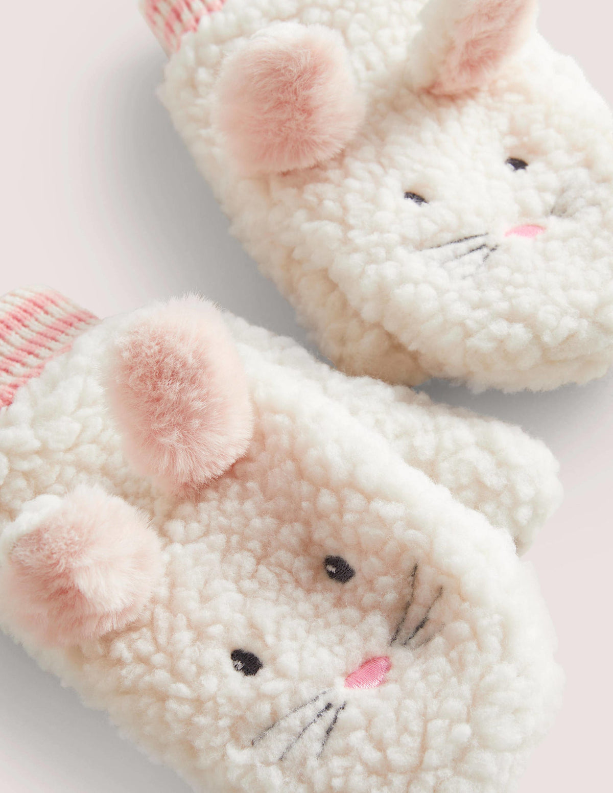 Novelty Mittens-Ivory Bunny-2