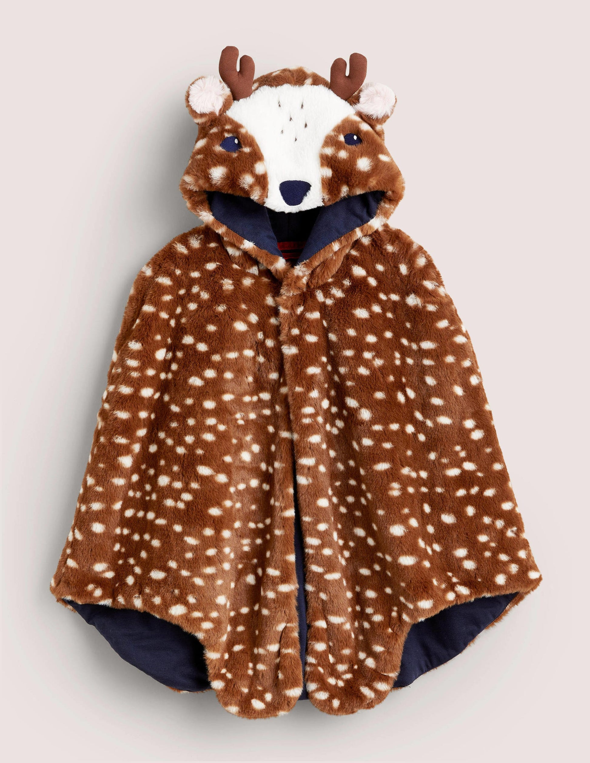 Fancy Dress Faux Fur Cape-Brown Deer-1