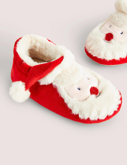 Christmas Slippers-Red Father Christmas-3