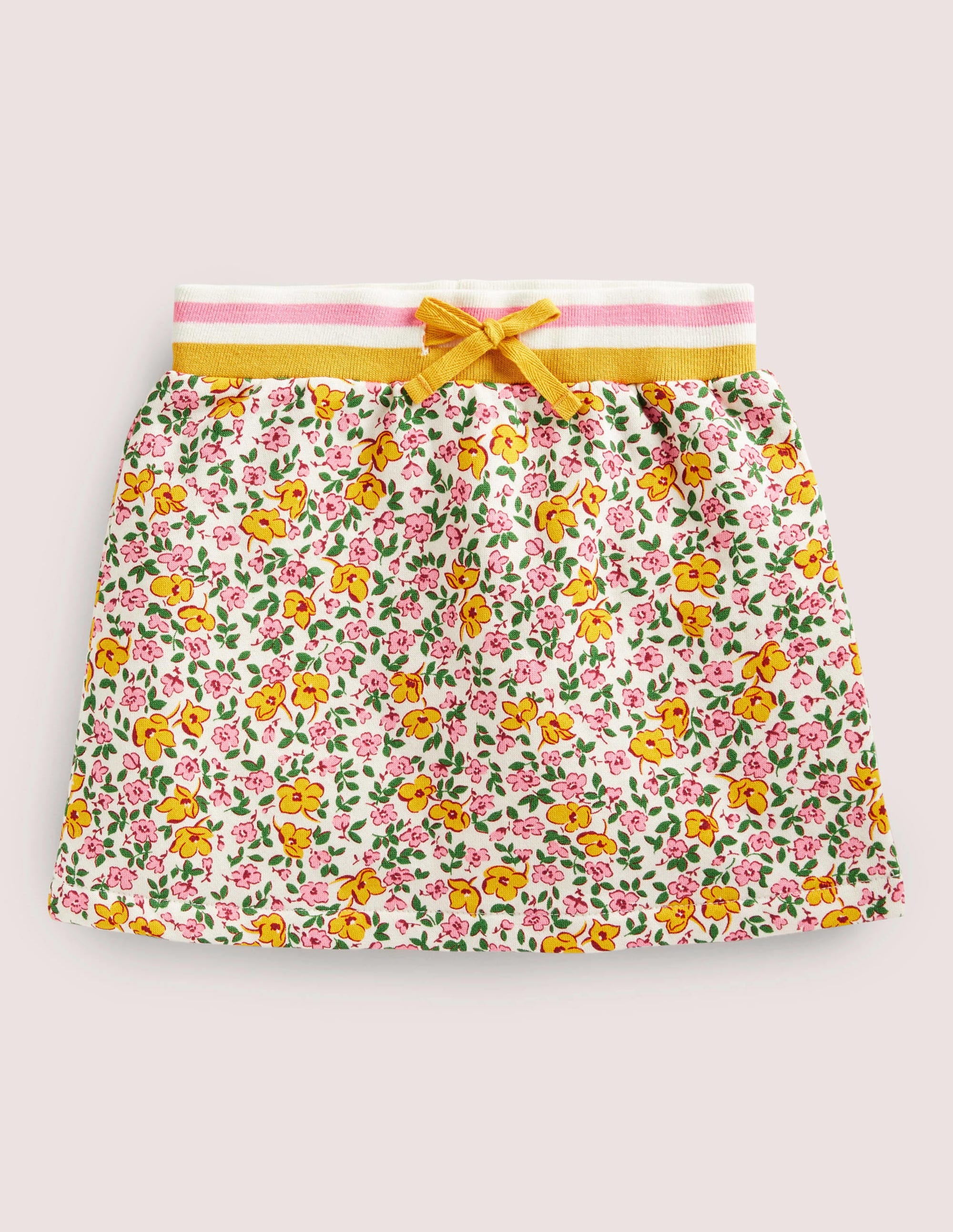 Printed Sweatshirt Skirt-Multi Meadow Floral - Image 1
