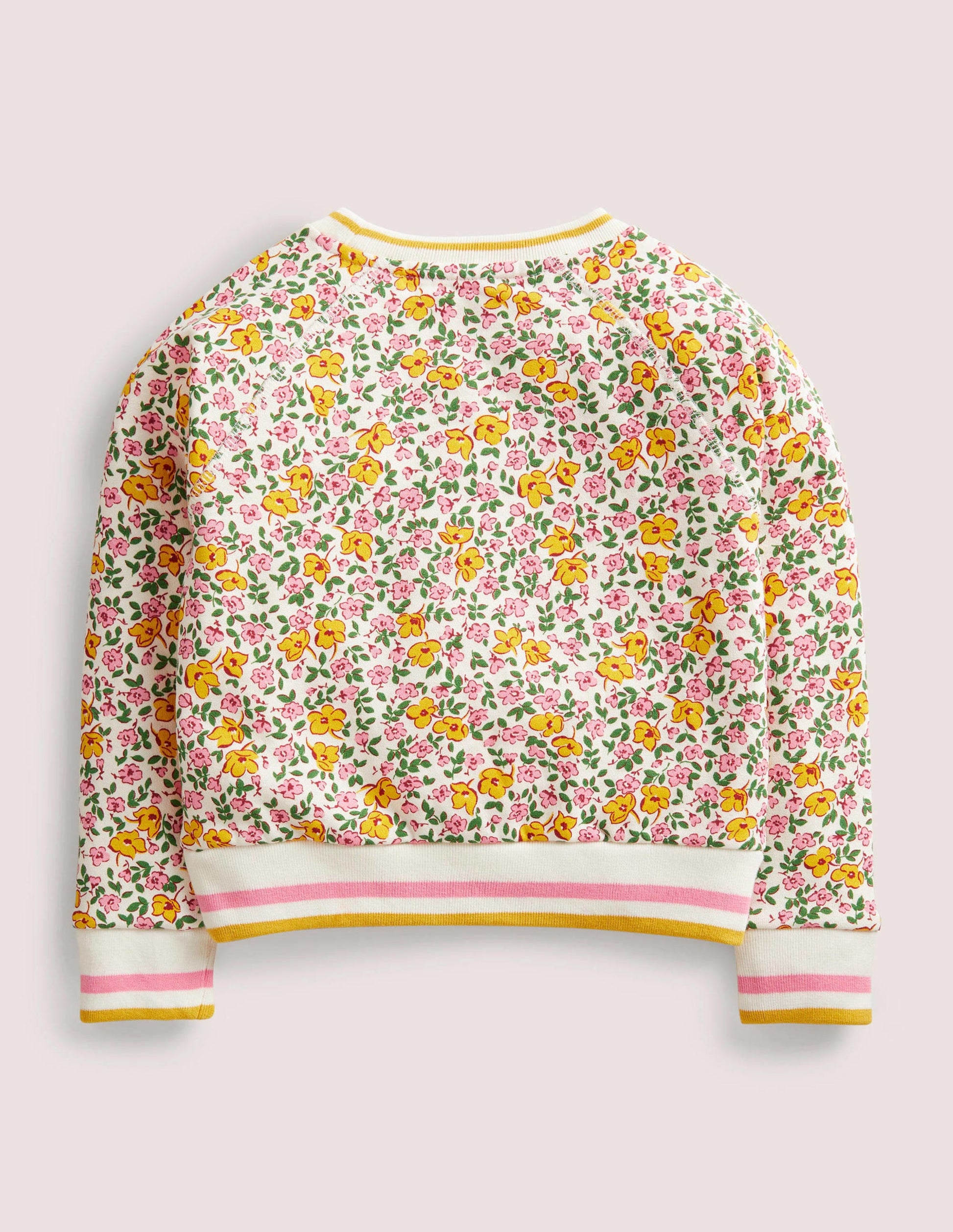 Printed Jersey Sweatshirt-Vanilla Pod Vintage Floral-2