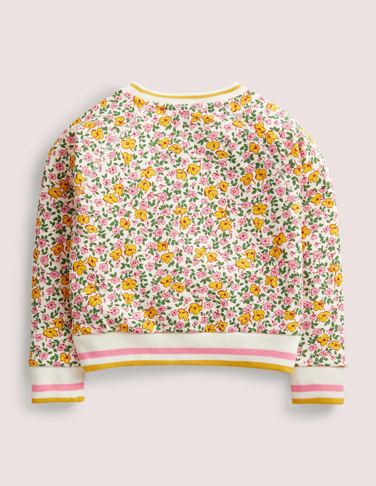 Printed Jersey Sweatshirt-Vanilla Pod Vintage Floral - Image 2