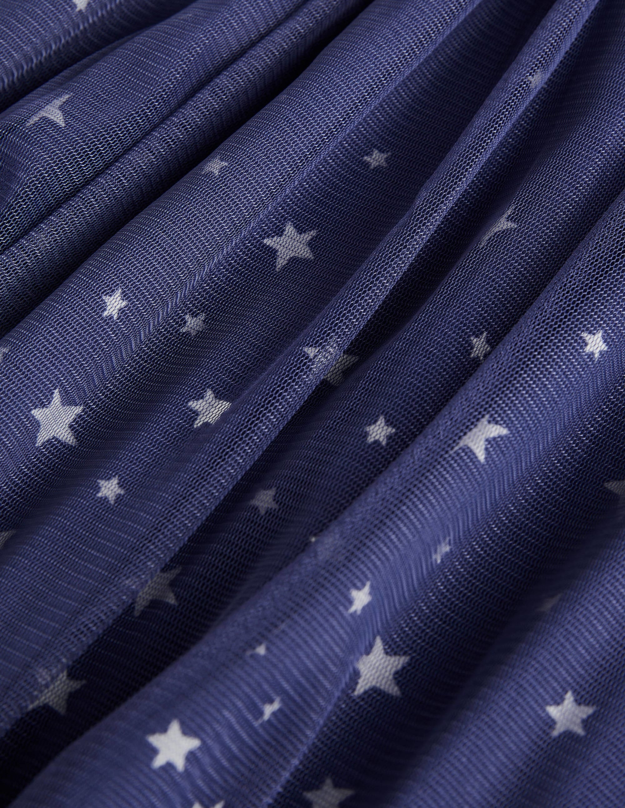 Glow-in-the-Dark Tulle Dress-Starboard Blue Glowing Stars - Image 3