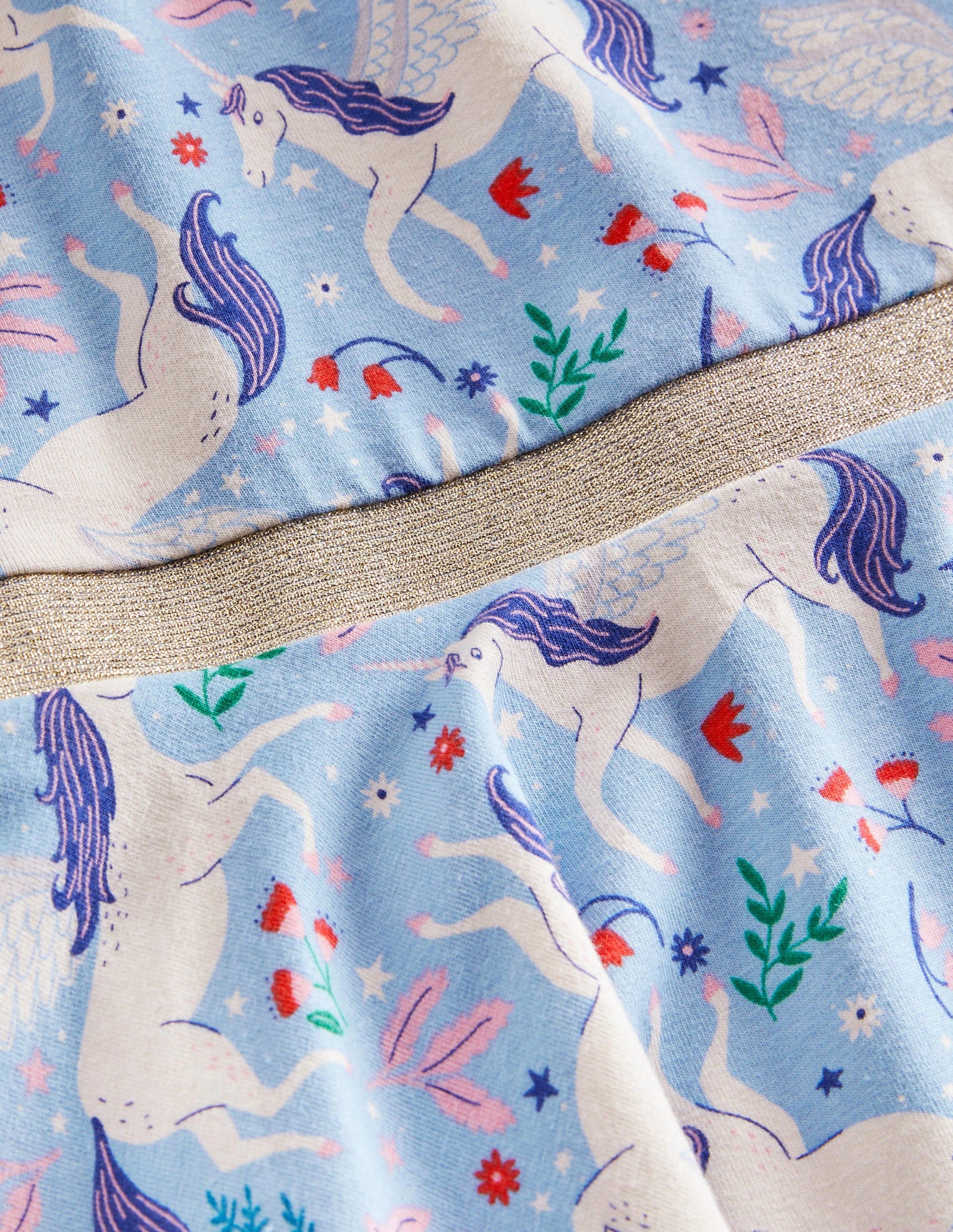 Twirly Skater Dress-Dusty Blue Magical Unicorns-3