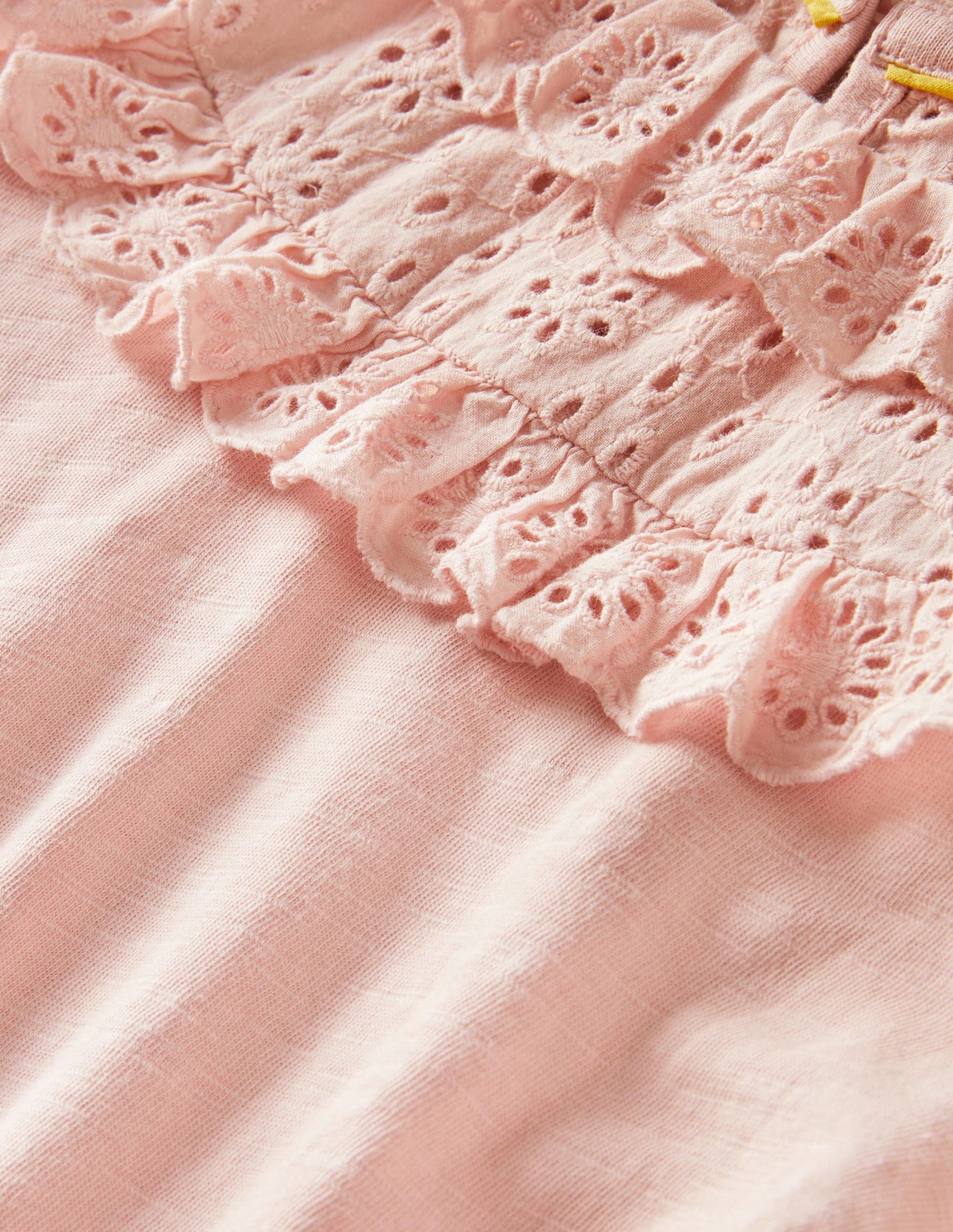 Frill Broderie Jersey Top-Provence Dusty Pink-3