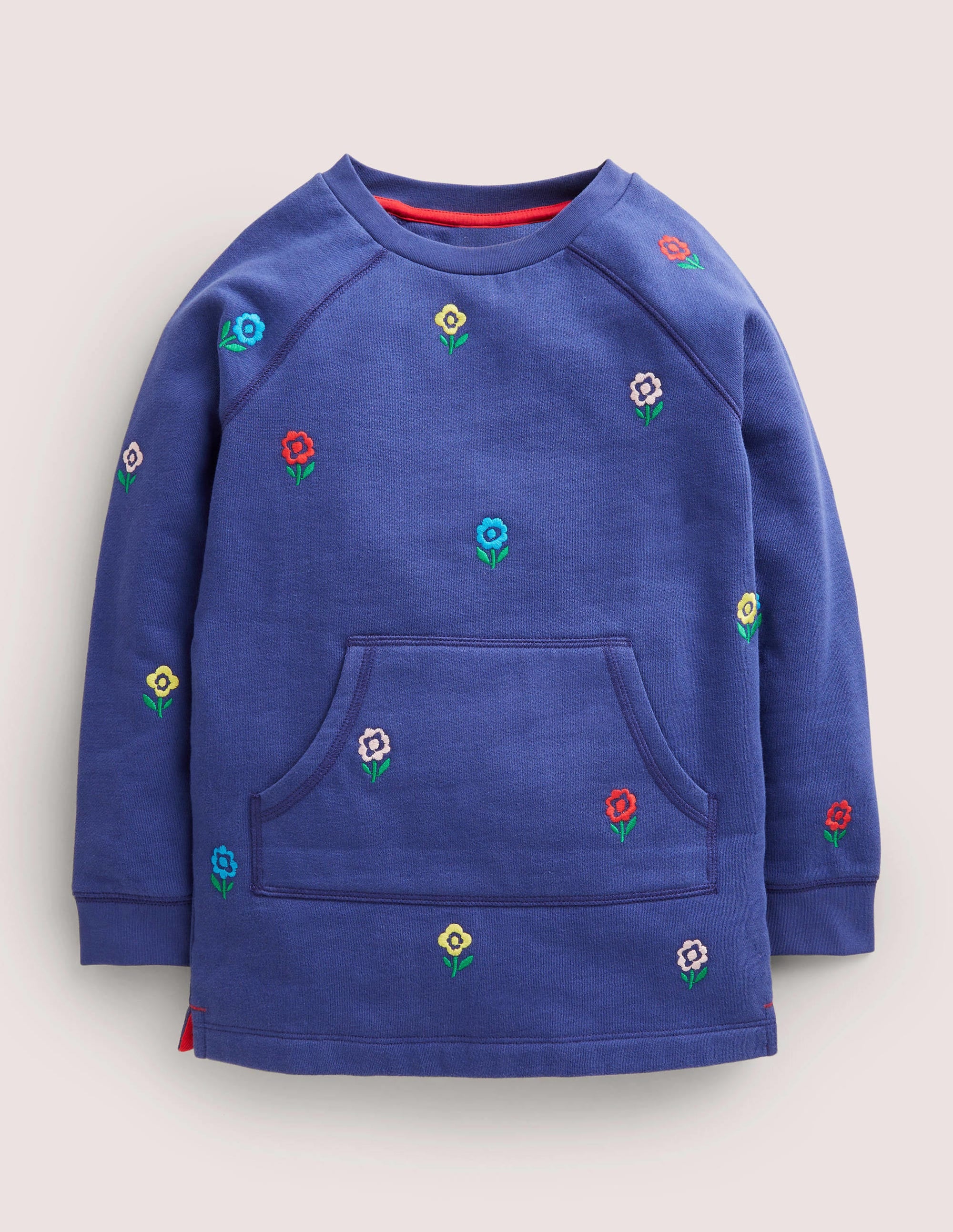 Sweatshirt Tunic-Starboard Blue Flowers - Image 1