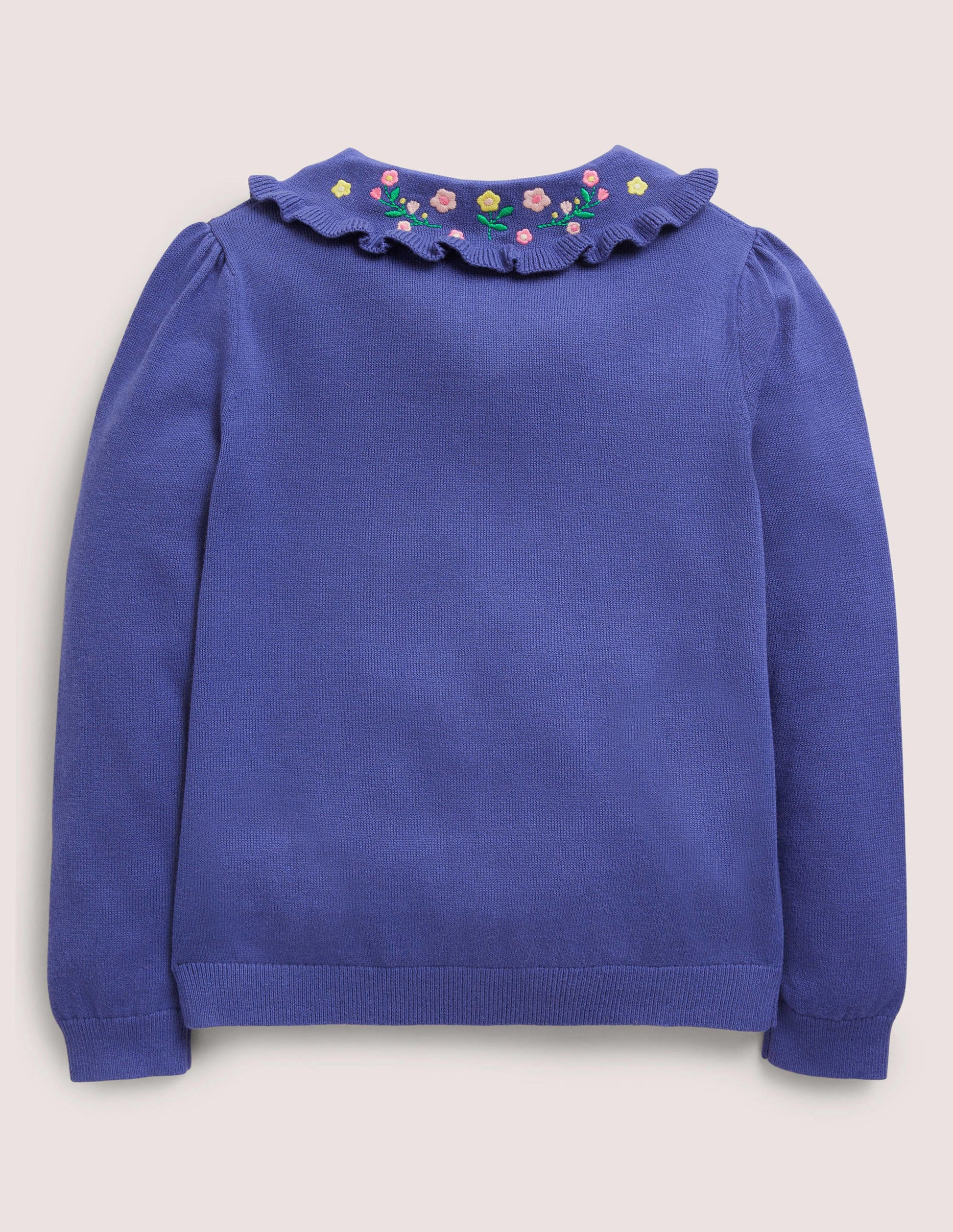 Collared Cardigan-Starboard Blue-2