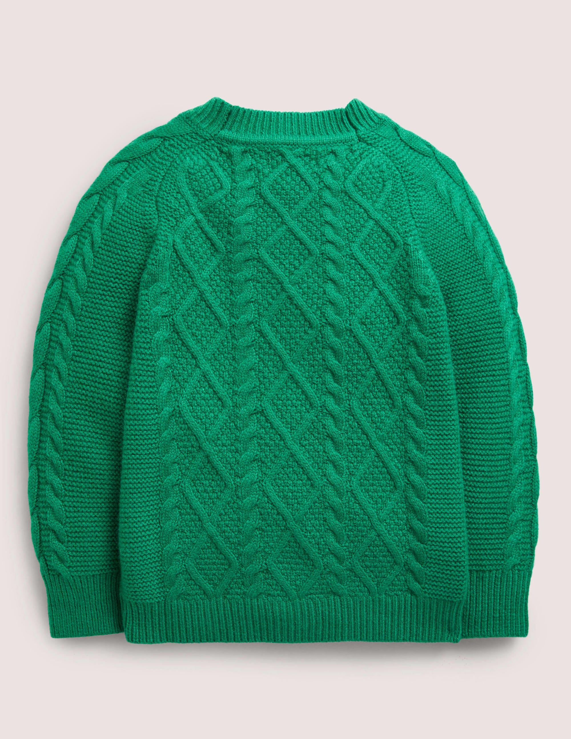 Slouchy Cable Cardigan-Shady Glade Green - Image 2