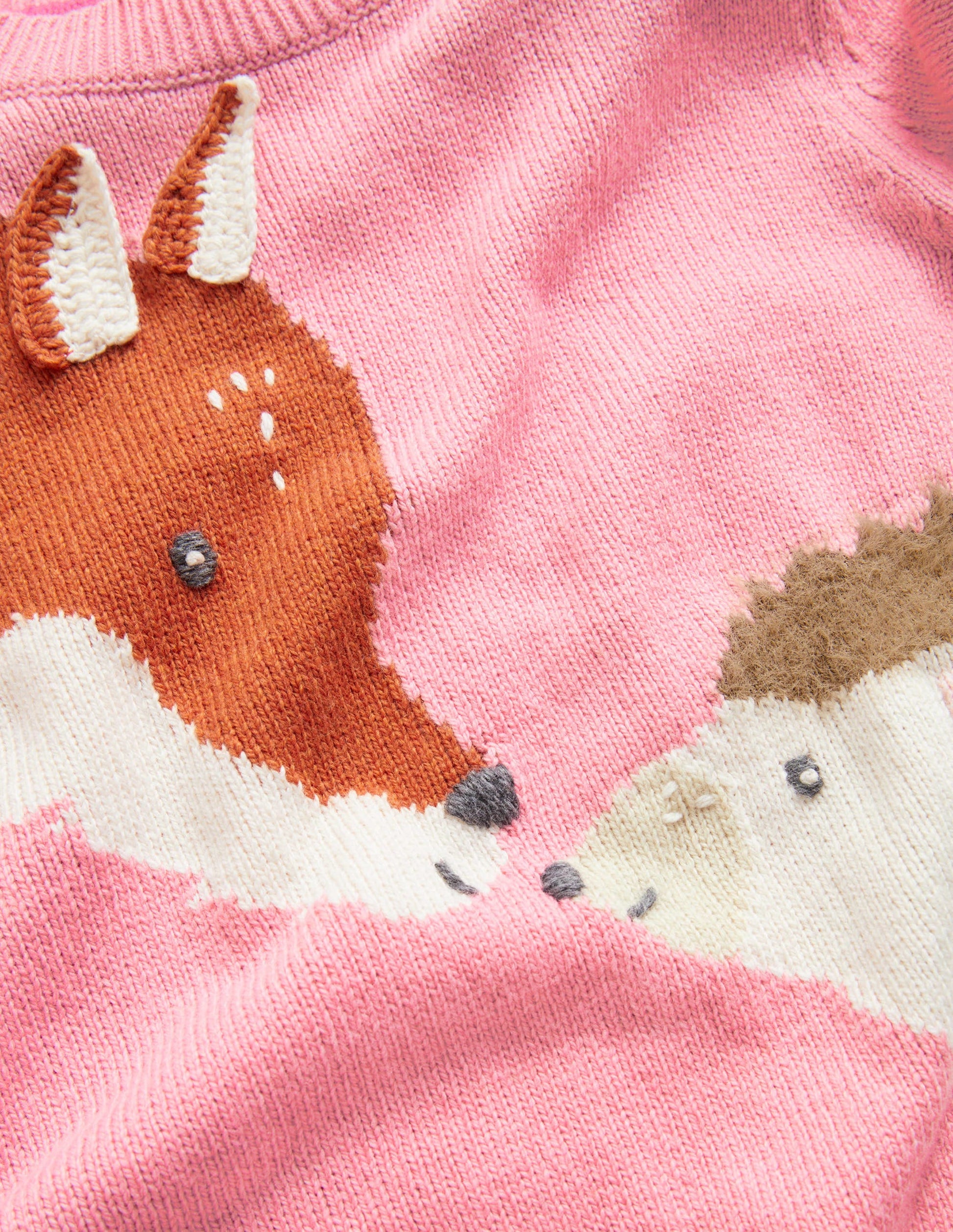 Animal Sleeve Jumper-Formica Pink Fox-3
