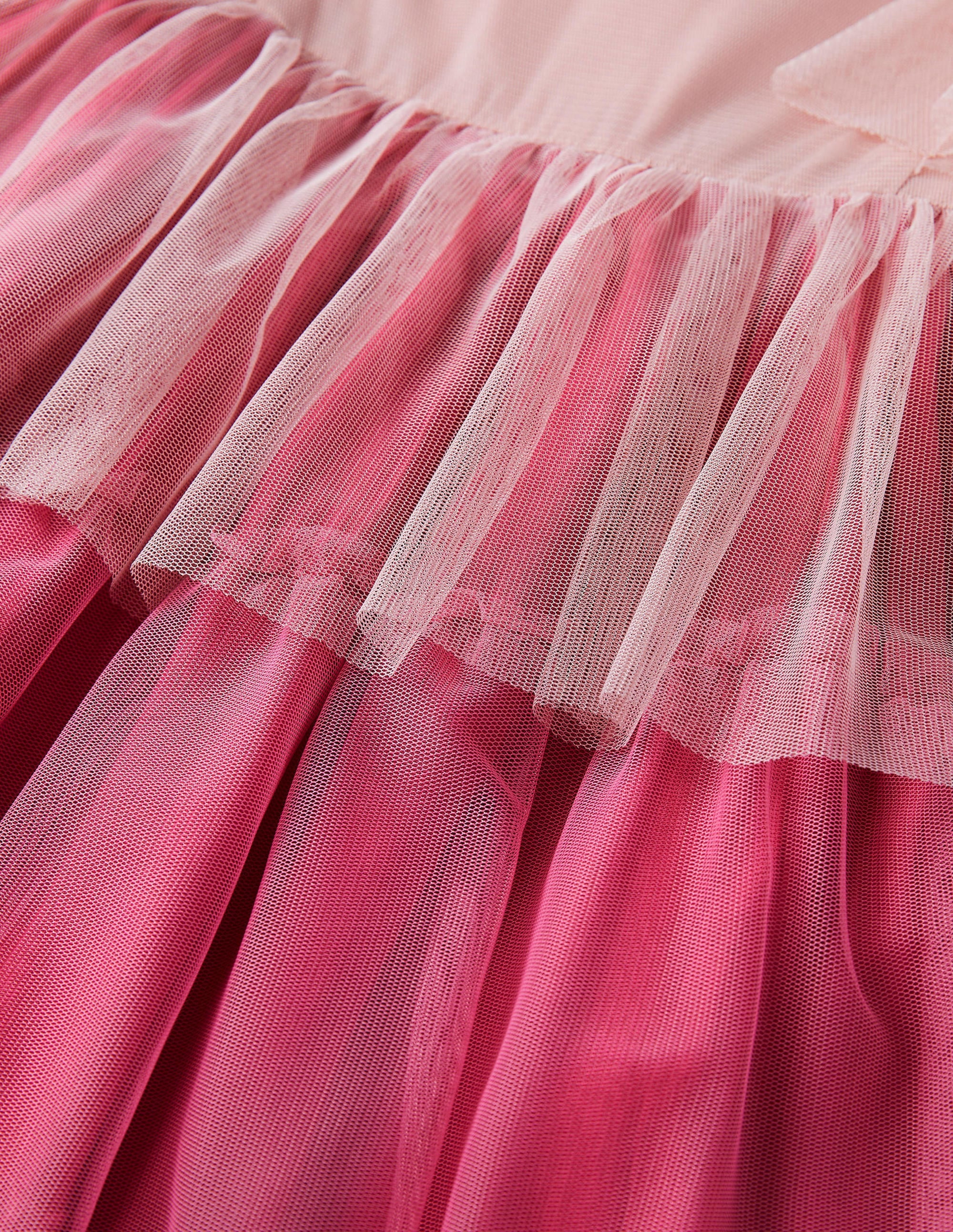 Tiered Tulle Party Dress-Provence Dusty Pink - Image 3