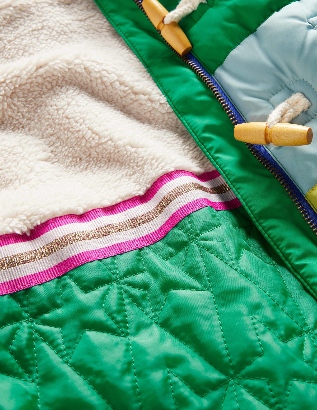 Rainbow Fleece-Lined Hooded Puffer Jacket-Multi Rainbow - Image 3