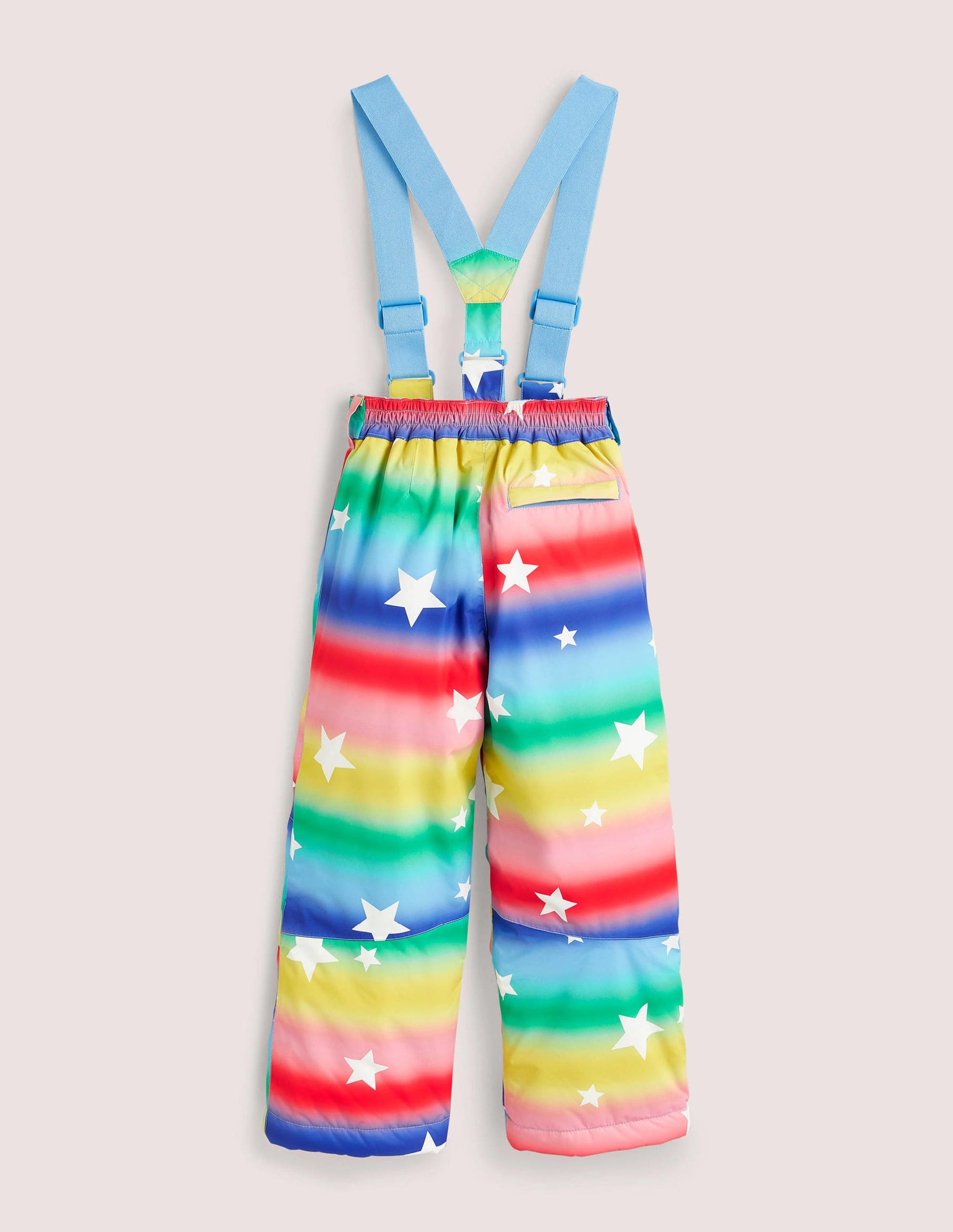 Rainbow Star Waterproof Dungaree Trousers-Ombre Rainbow Star-2
