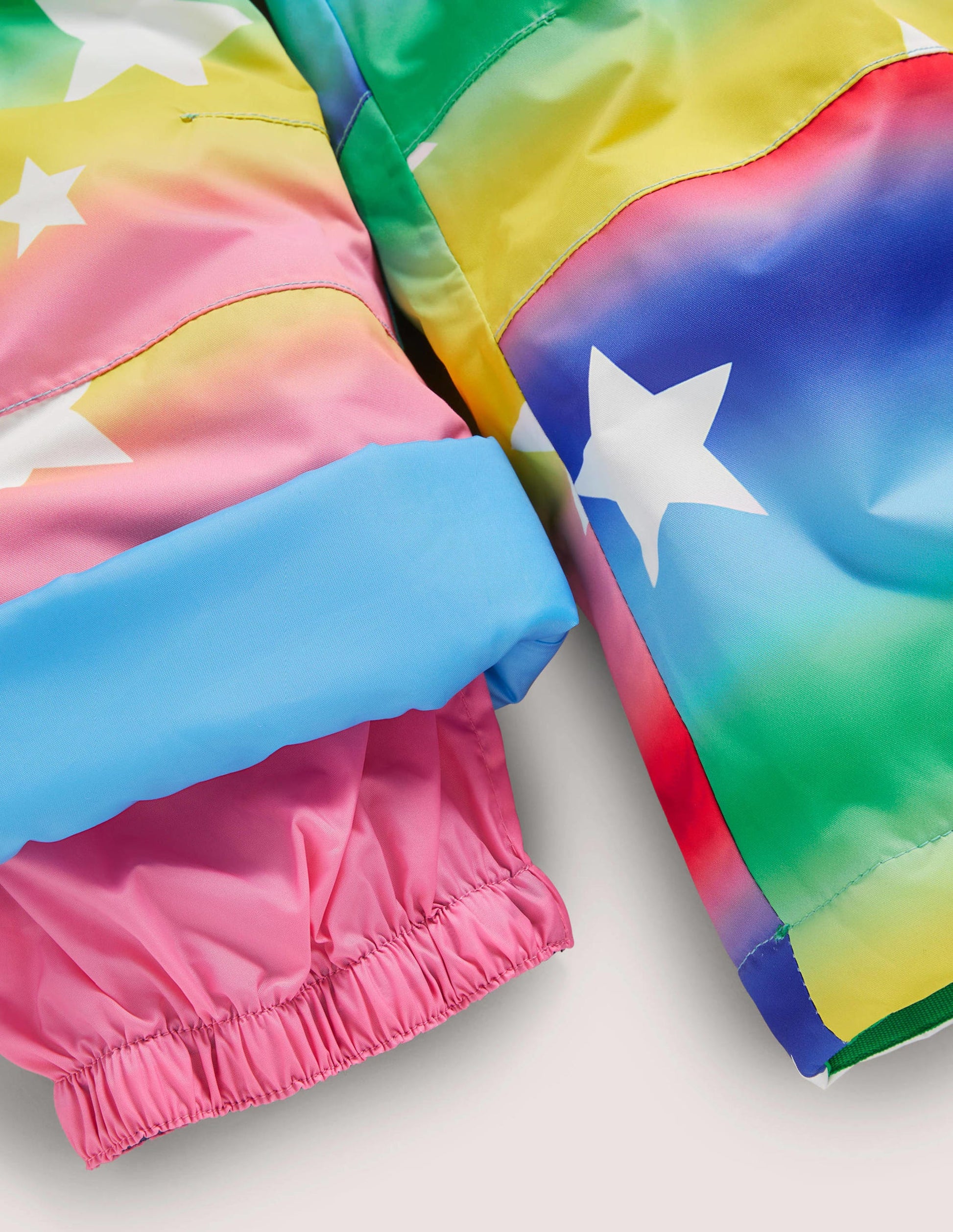 Rainbow Star Waterproof Dungaree Trousers-Ombre Rainbow Star-3