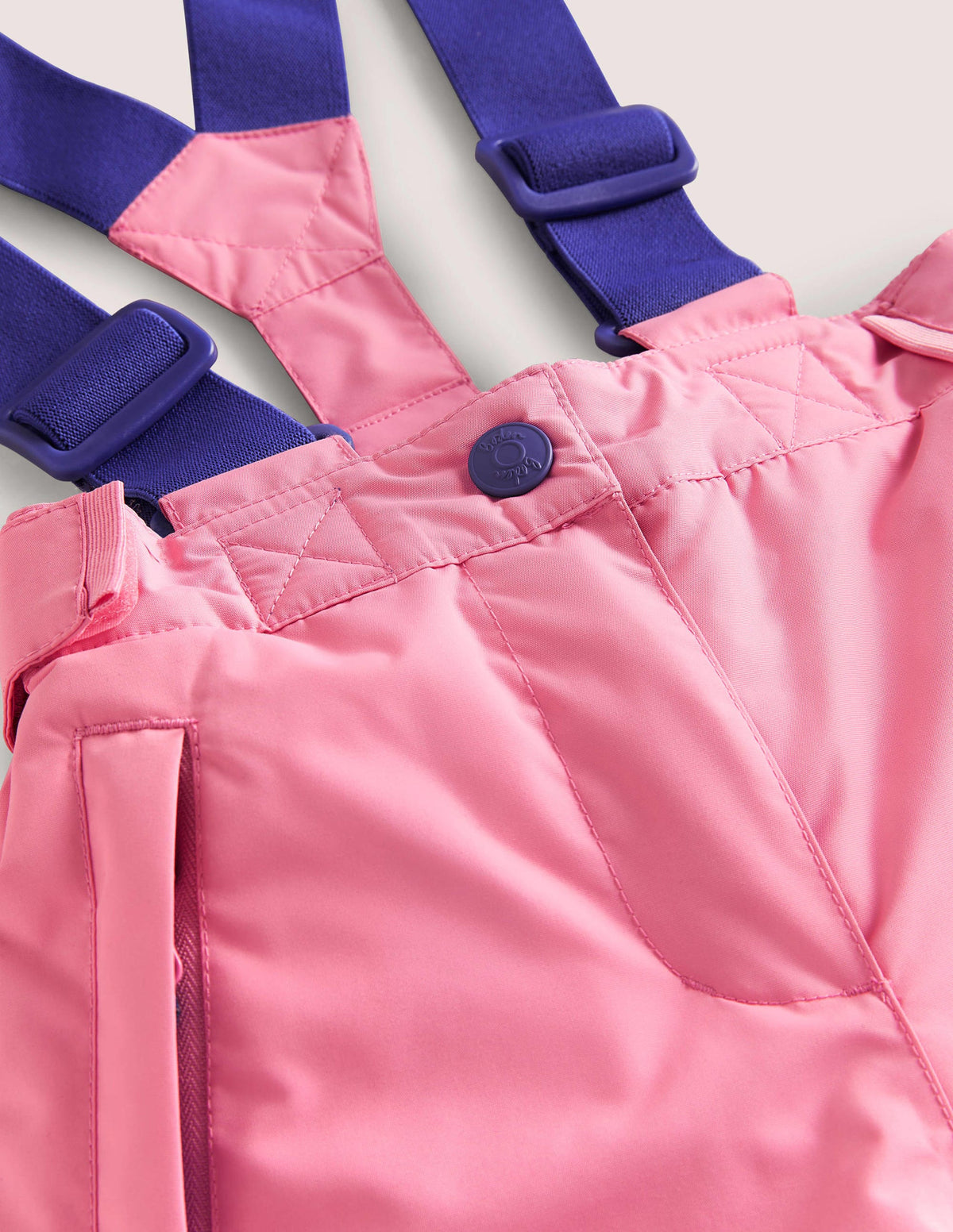 Pink Waterproof Dungaree Trousers-Pink Lemonade-3