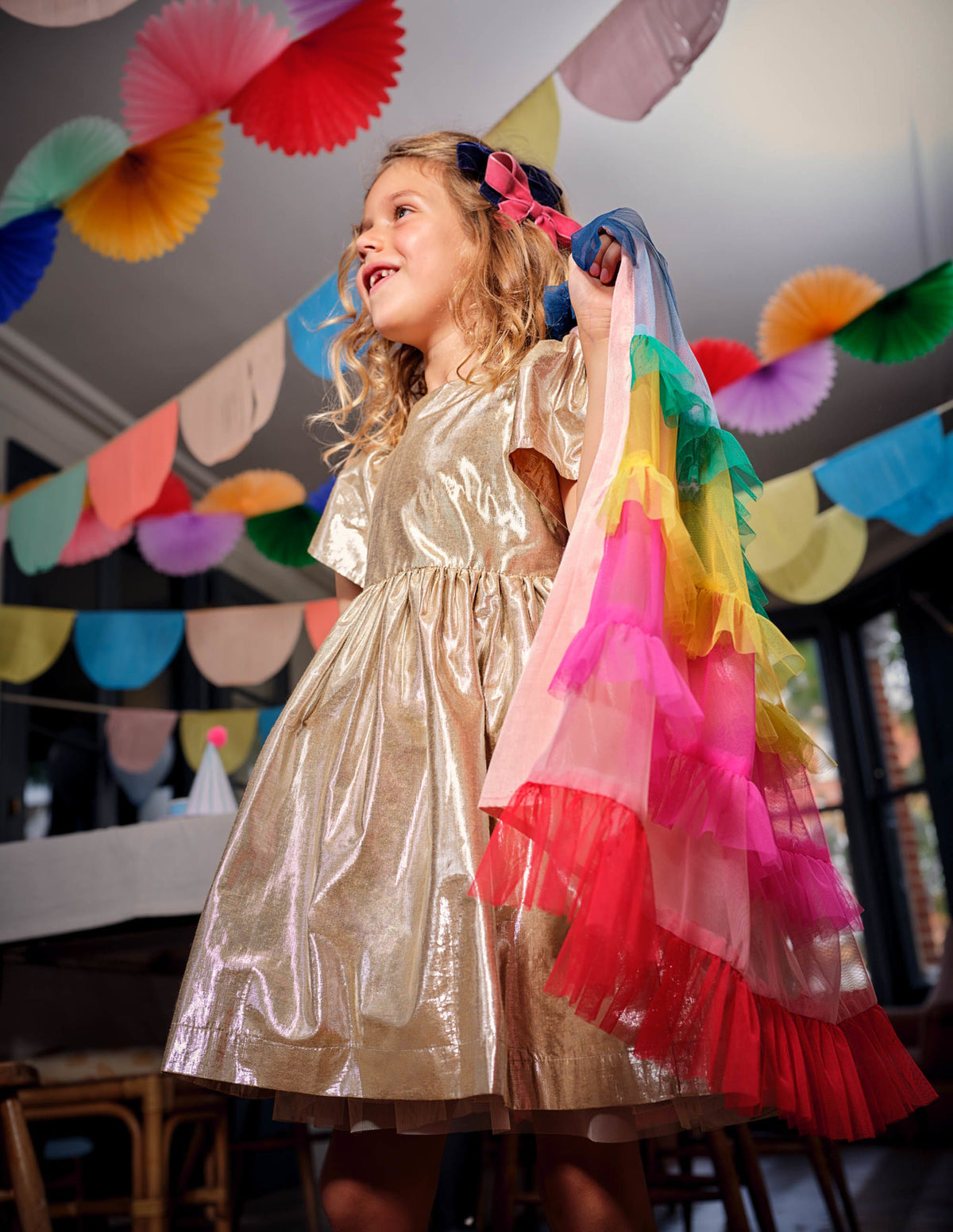 Tulle Cape-Multi Raonbow - Image 4